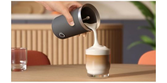 Machine à expresso PHILIPS Baristina BAR303/60 cafetière à grain Noire + mousseur à Lait
