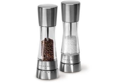 Duo moulins à poivre et sel COLE AND MASON sel & poivre Coffret Derwent INOX 190 MM