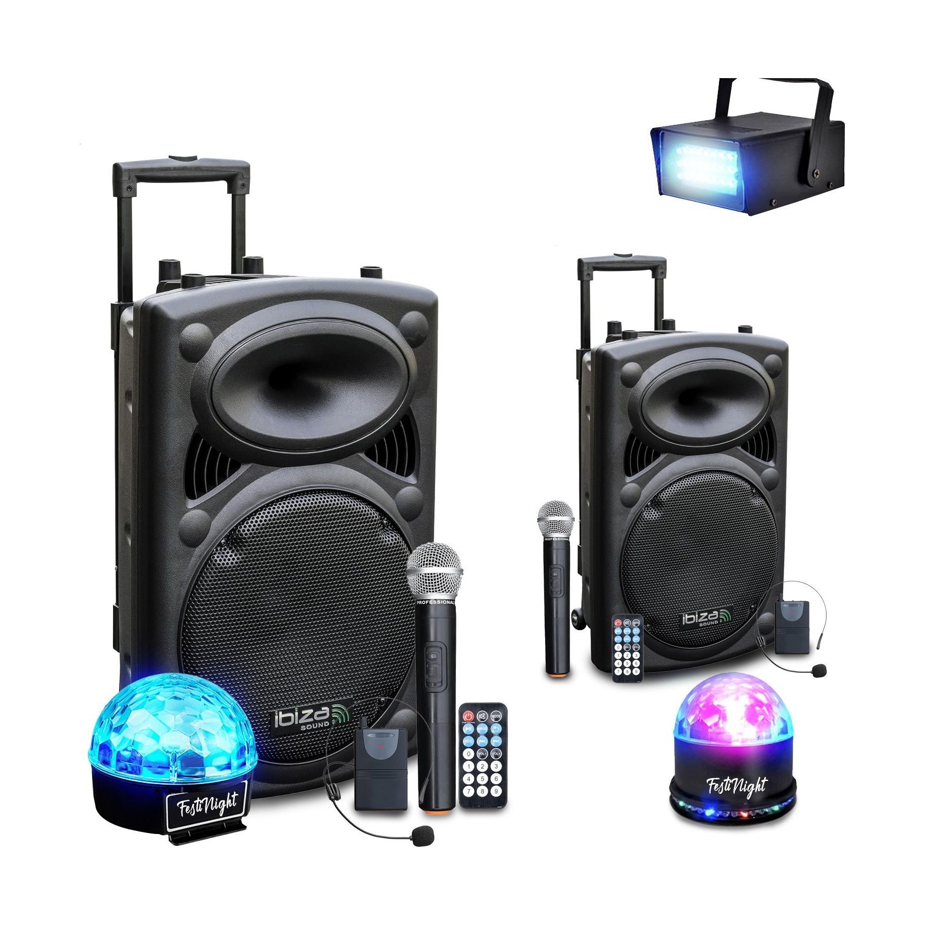 Pack sono BM SONIC Pack Sono DJ Actif Amplifié sur Batterie