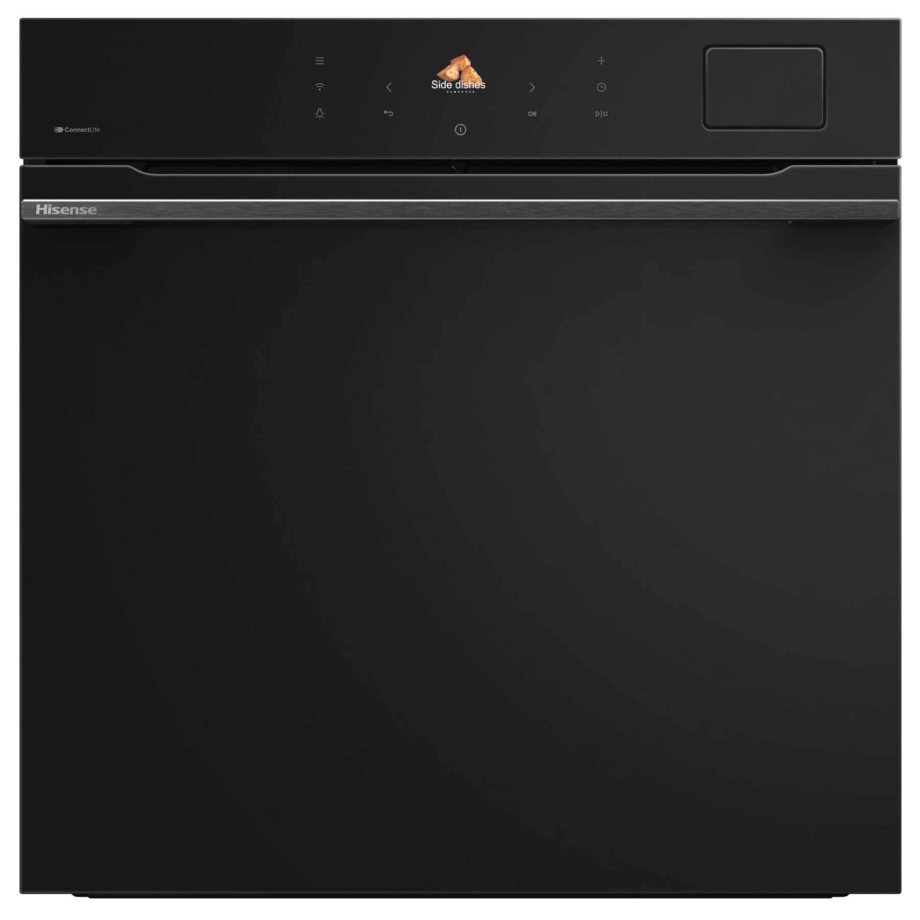 Four encastrable HISENSE BAS614P8B - Pyrolyse - Chaleur pulsée - Porte froide - Rails télescopiques - Écran tactile + Micro ondes grill encastrable HISENSE BIM325GI63DBG