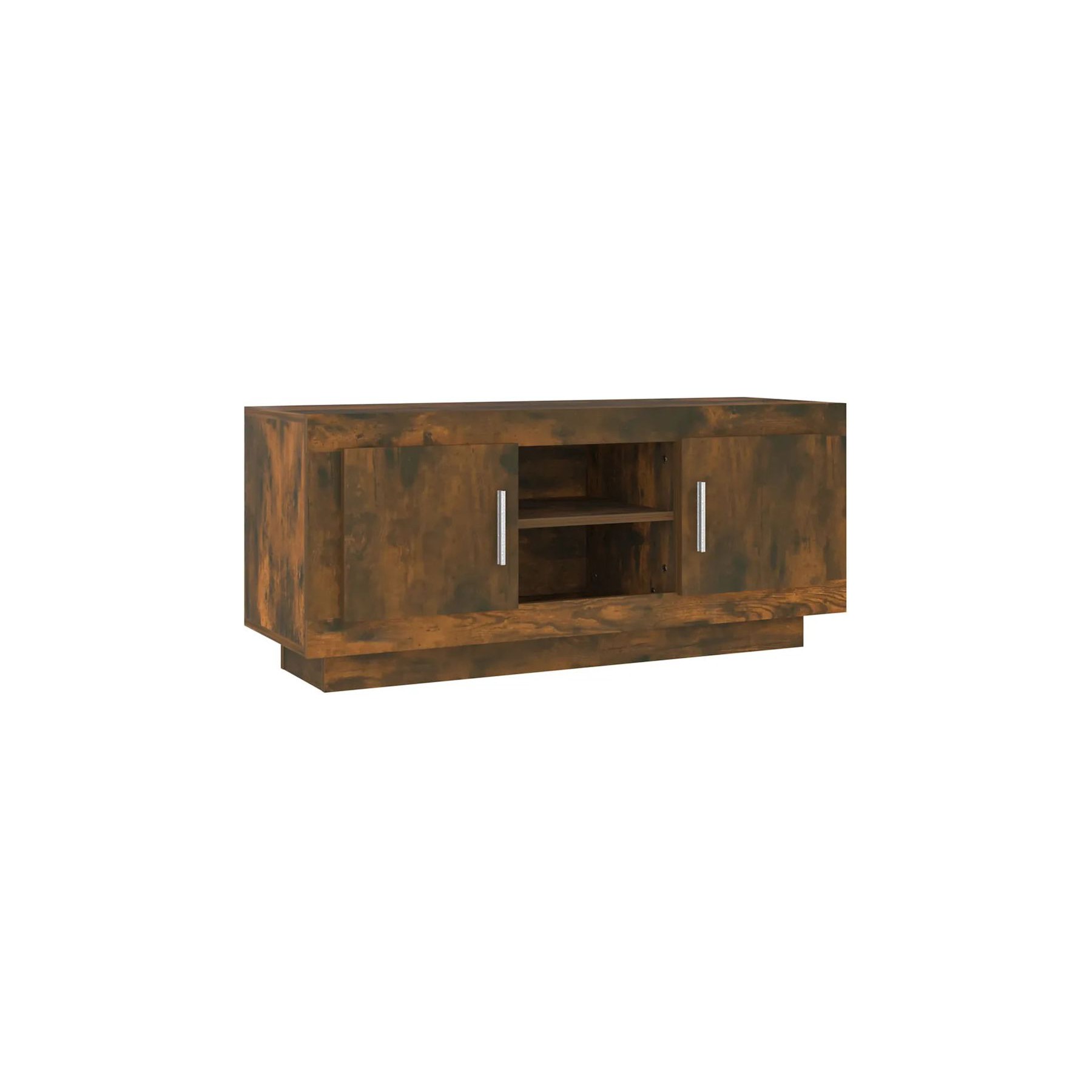 Meuble TV HELLOSHOP26 Meuble TV épuré rangement pratique 102 x