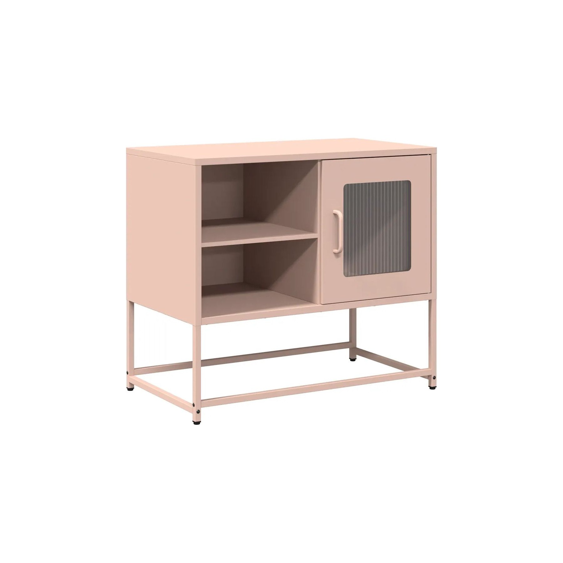 Meuble TV HELLOSHOP26 Meuble TV rose avec grand espace de rang