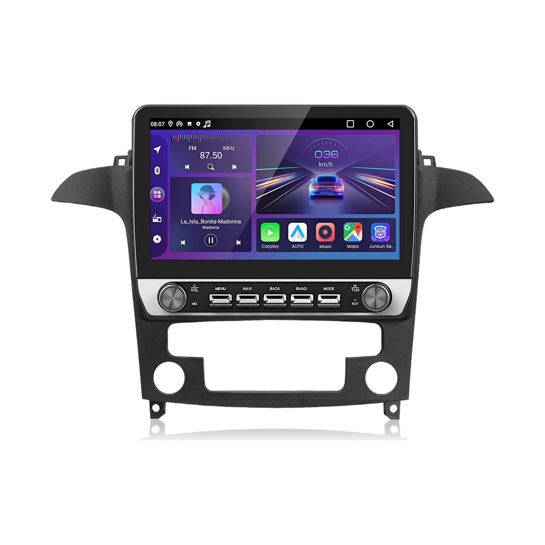 Autoradio connecté JUNSUN pour Ford Galaxy S-MAX 2007-2015 Carplay