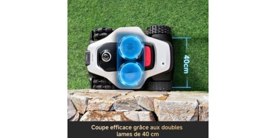 Robot tondeuse DREAME A3 AWD Pro 3500 sans fil périphérique, 3500 m² de superficie, fortes pentes jusqu
