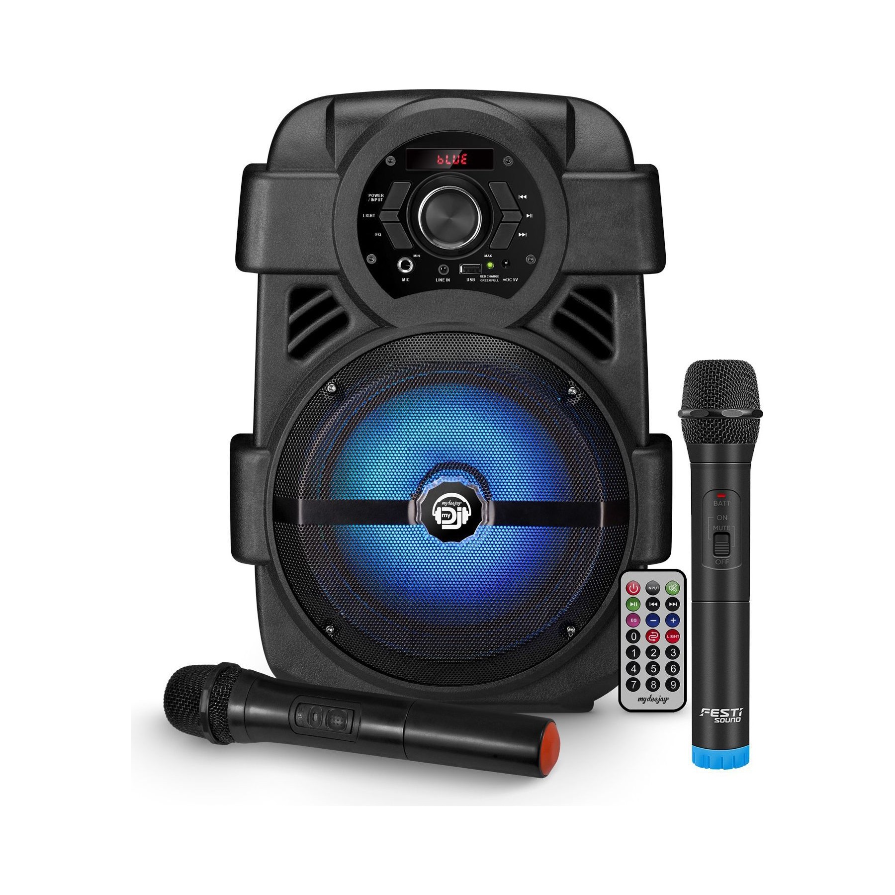 Enceinte sono MYDEEJAY SONIC08 avec micro sans fil