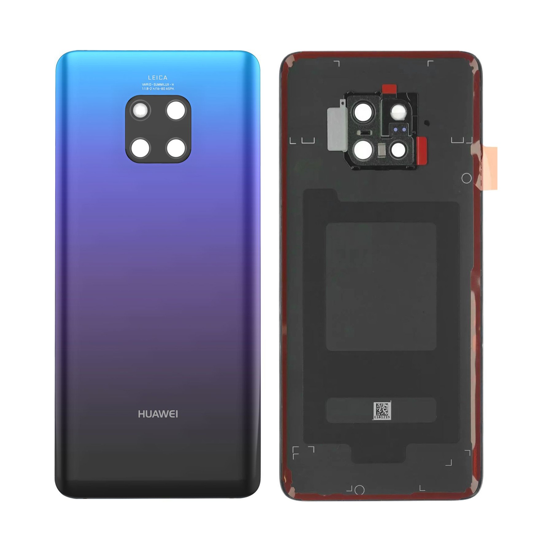Pièce détachée HUAWEI Vitre Arrière Huawei Mate 20 Pro Bleu
