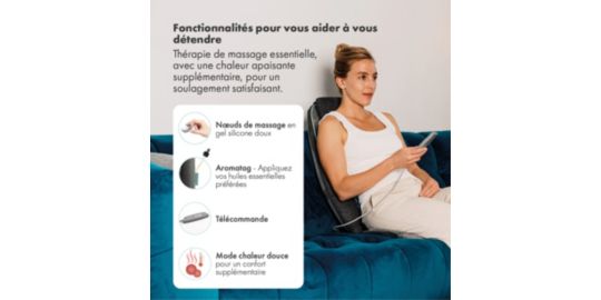 Siège ZEN de massage Atlas Shiatsu & aromathérapie