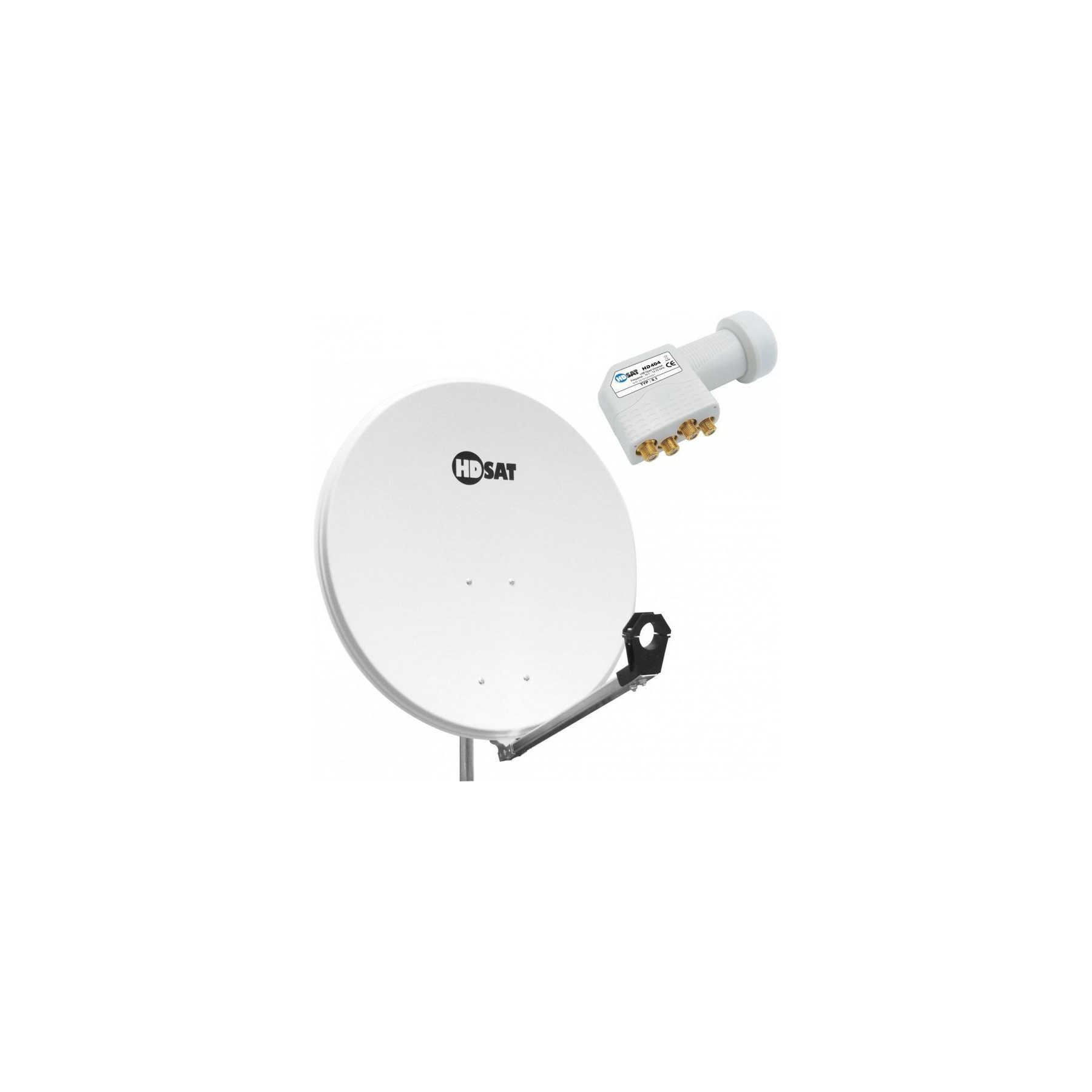 Antenne parabolique HDSAT Pack Hdsat Parabole Satellite Acier 80cm