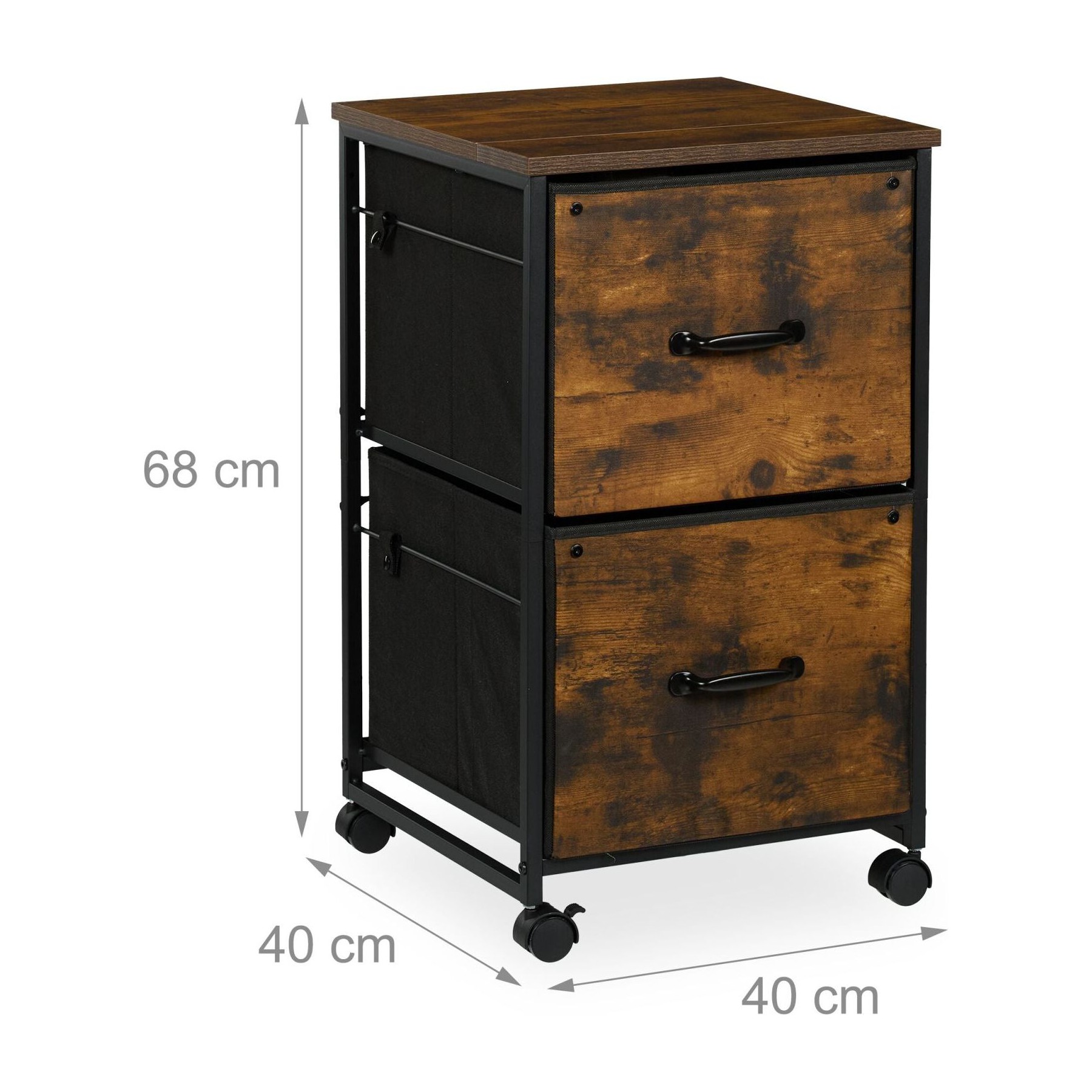 Armoire HELLOSHOP26 Caisson de bureau à roulettes design ind