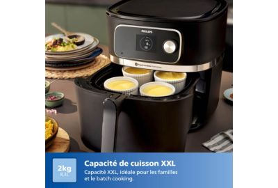 Airfryer PHILIPS HD9880/90 friteuse sans huile connectée Noir, Série 5000 8.3L