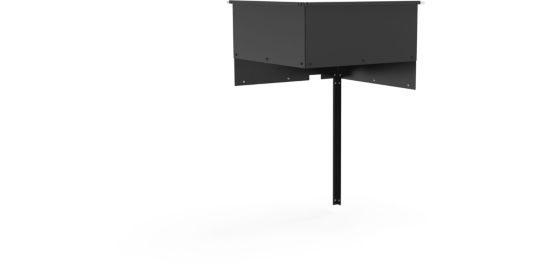 Meuble de cuisine extérieure FORGE ADOUR ANGLE NOIR SAAFN