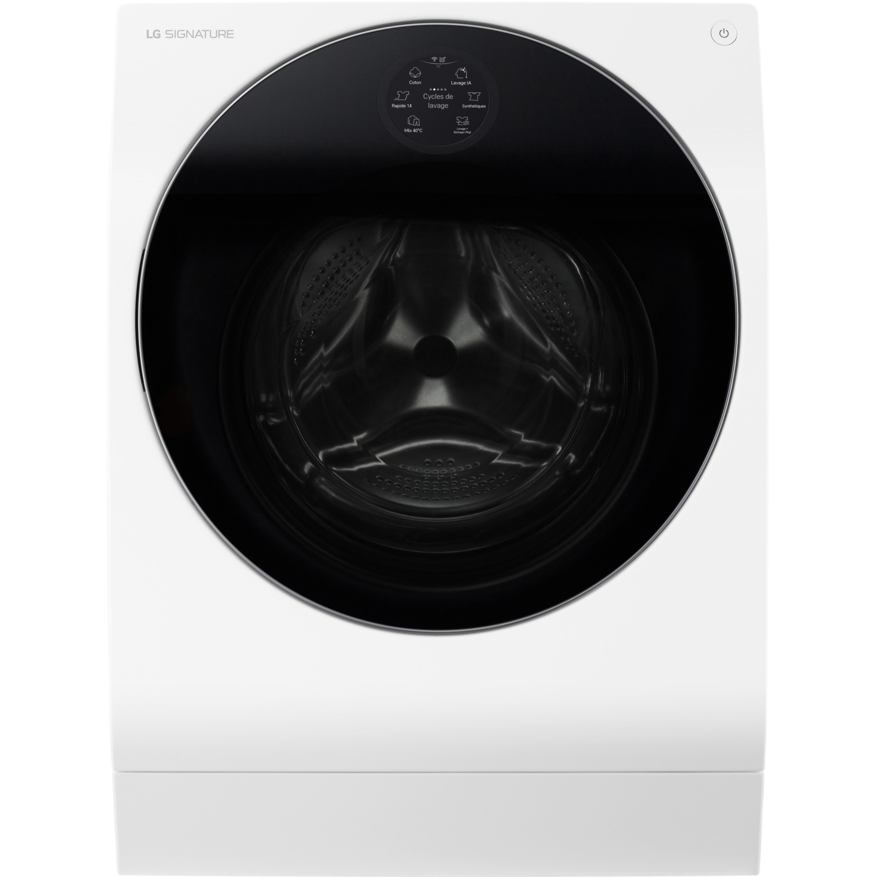 Lave linge séchant hublot LG LSWD100E - 12/7 kg - 1600 tr/min - Classe A - Dosage automatique - Connecté Reconditionné