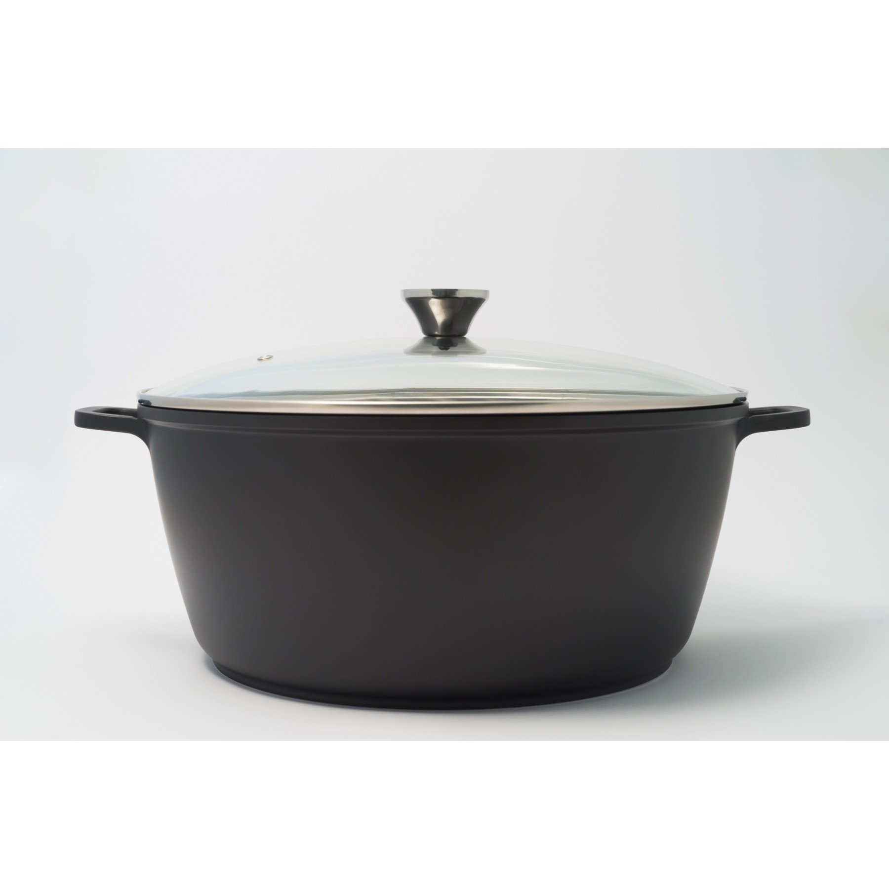Marmite BAUMALU haute couvercle verre  13.4L 36 cm