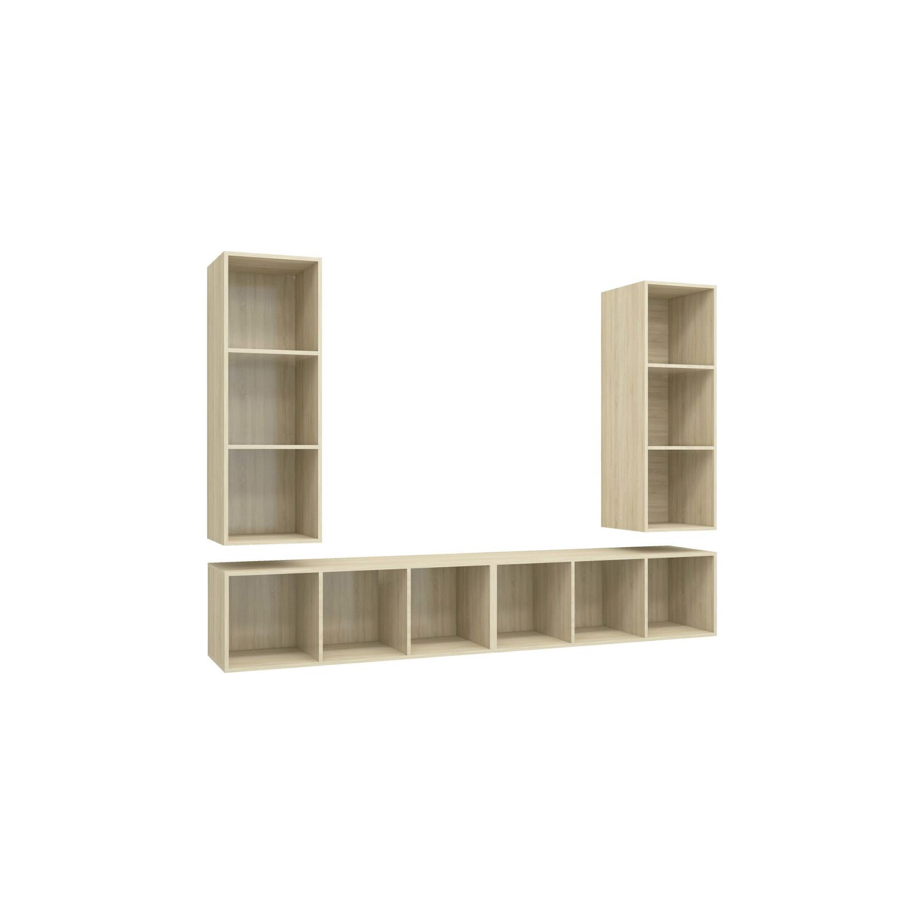 Meuble TV HELLOSHOP26 Meubles TV muraux multimédia étagère tél