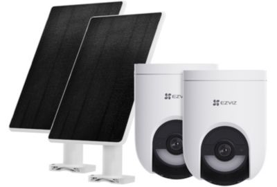 Pack sécurité EZVIZ 2 cam. HB8 Lite+ Panneau Solaire