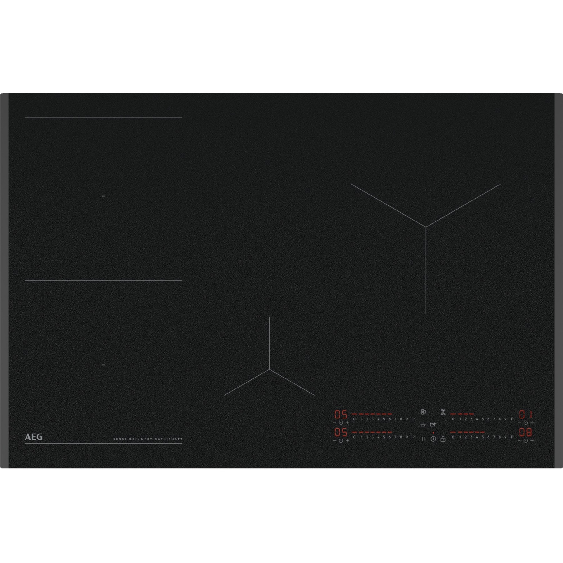 Plaque induction AEG TI84IB30FZ SaphirMatt® résistante aux rayures