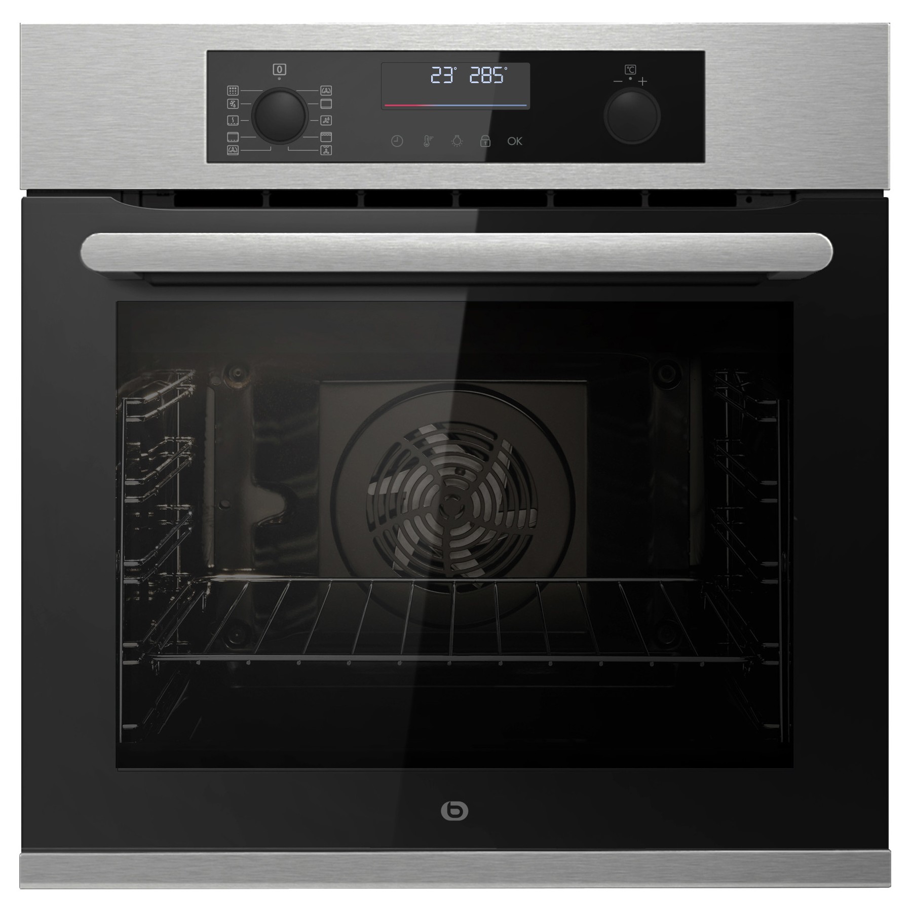 Four encastrable ESSENTIELB EFMP 105i2 - Pyrolyse - Chaleur pulsée - Porte froide - Rails télescopiques + Micro ondes grill encastrable ESSENTIELB EMEG253n Grill
