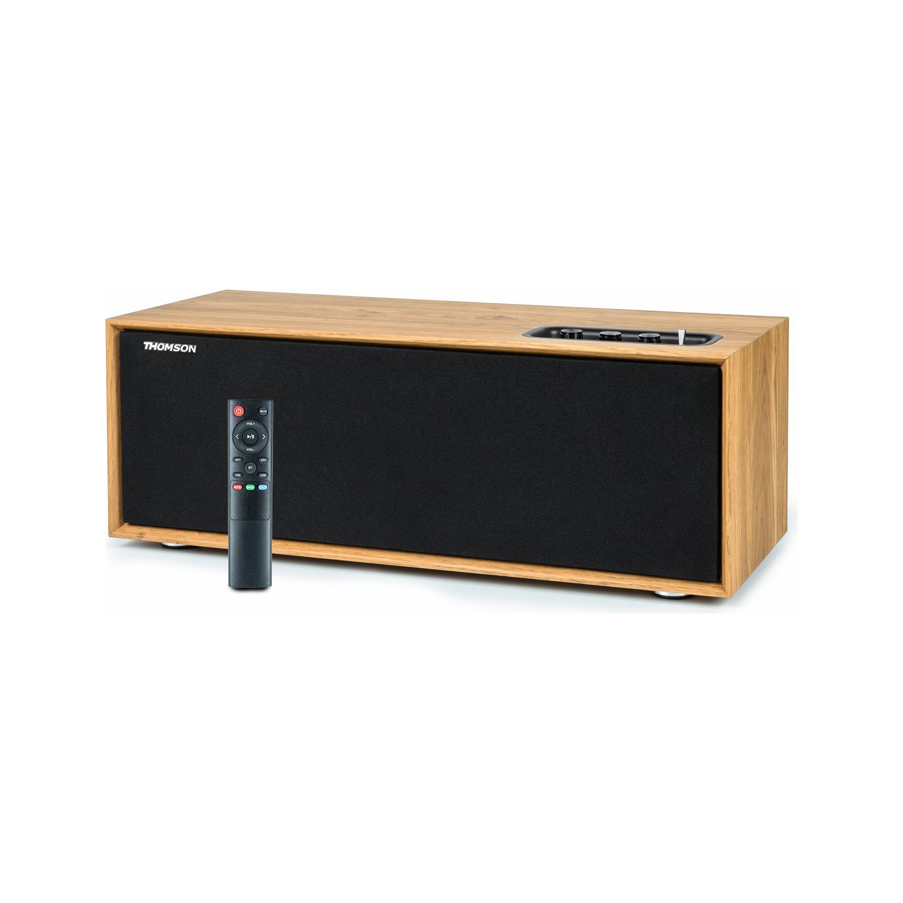 Enceinte bibliothèque THOMSON Enceinte Hifi résidentielle 150W en Bois