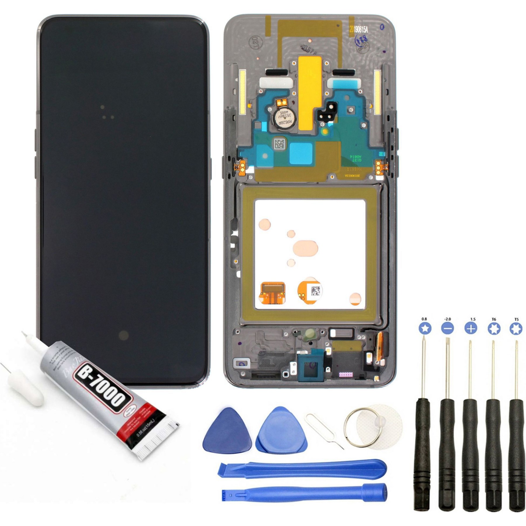 VISIODIRECT Vitre +LCD pour Samsung Galaxy A80
