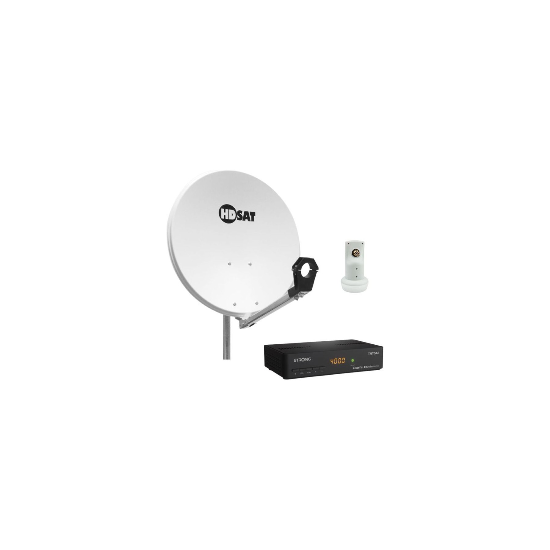 Antenne parabolique HDSAT Pack Hdsat Parabole Satellite Acier 60cm
