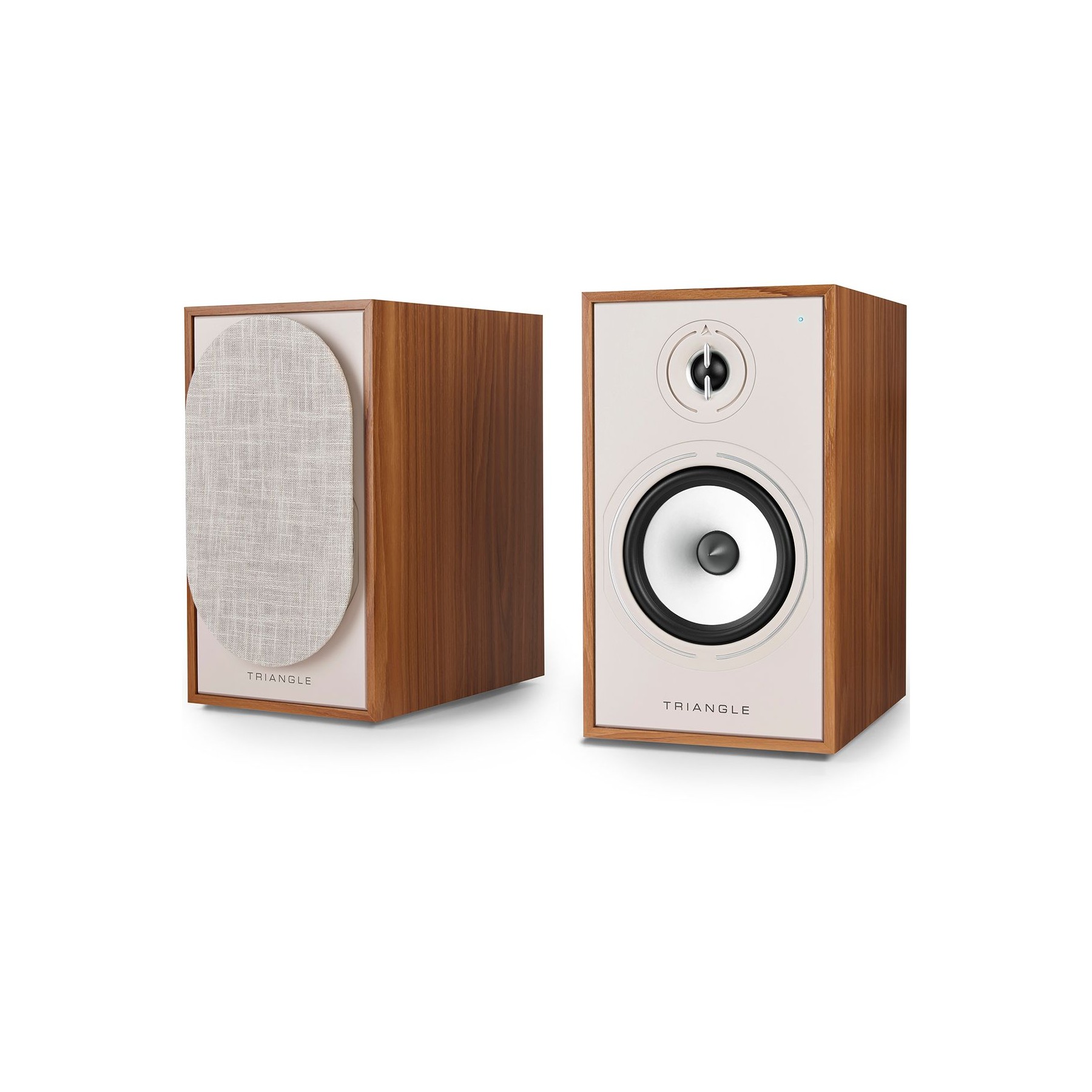 Enceinte bibliothèque active TRIANGLE BR03 Connect Chene