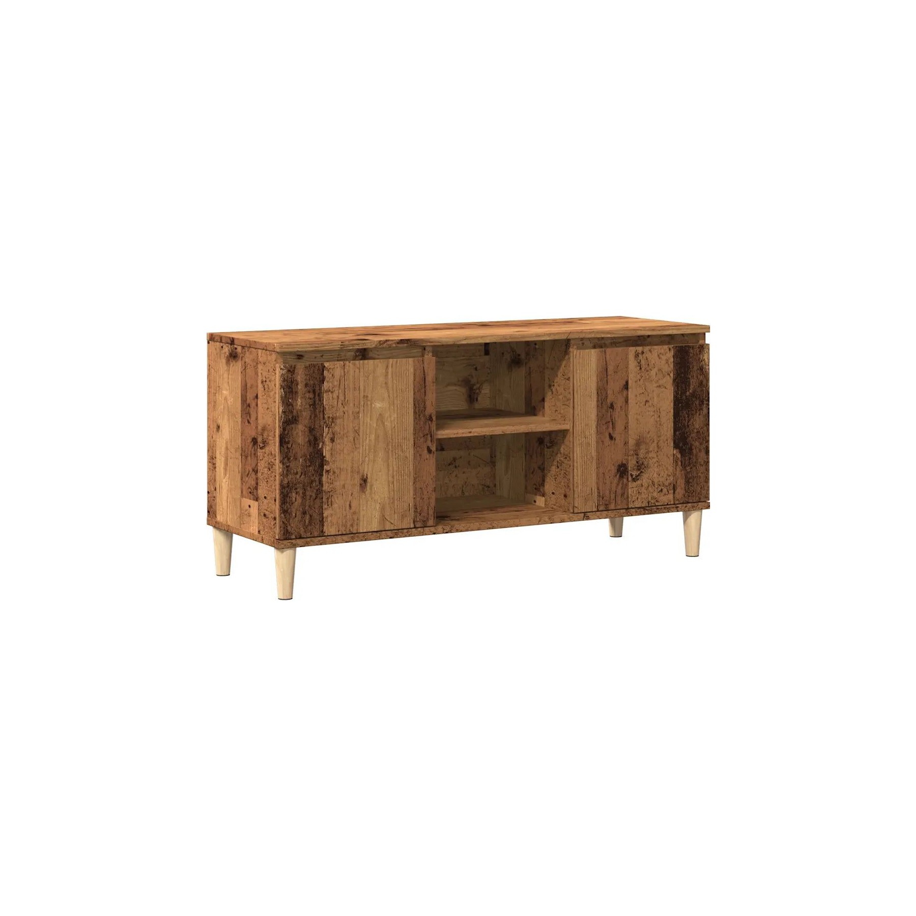 Meuble TV HELLOSHOP26 Meuble TV pratique avec rangement 102 x