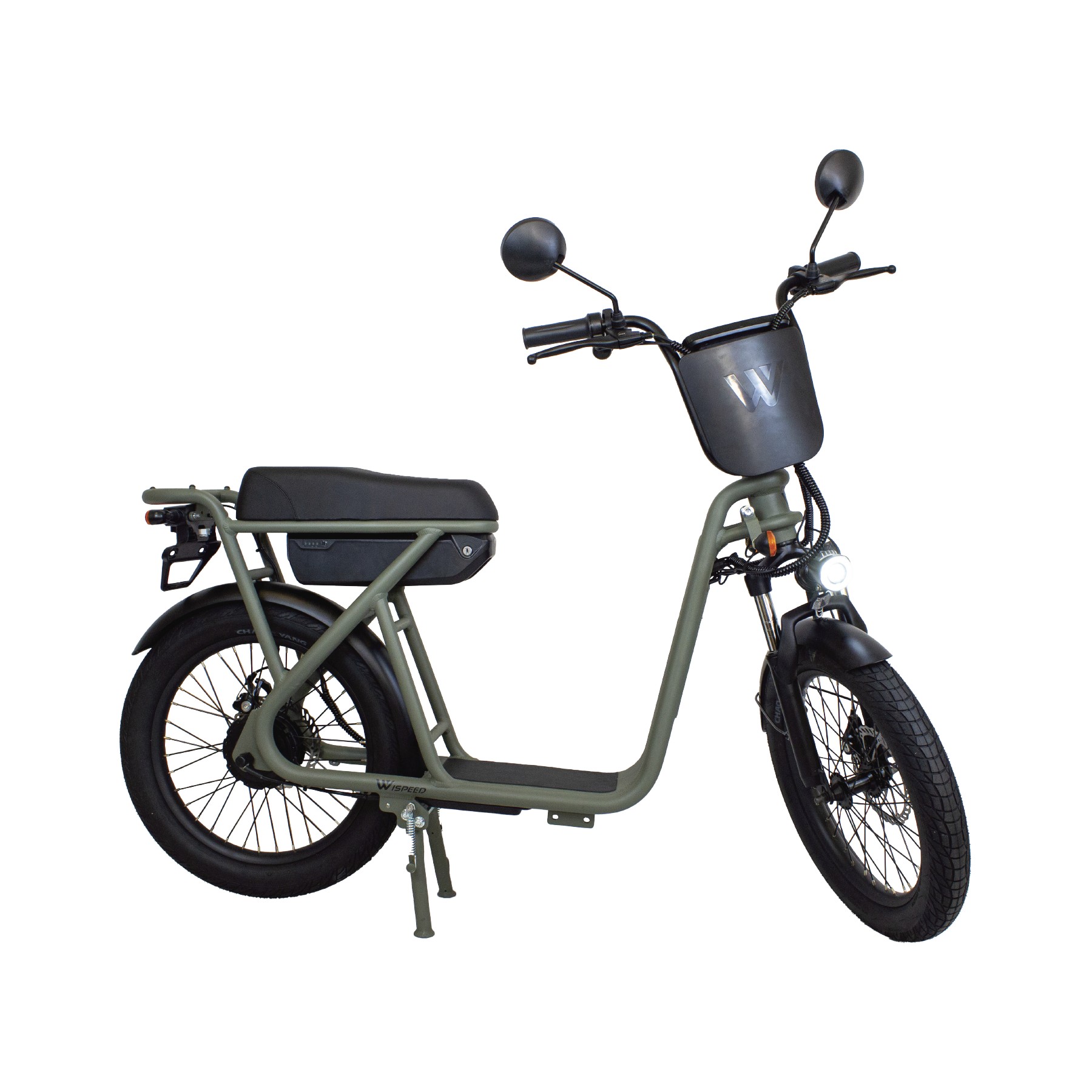Draisienne électrique WISPEED WIMOB Plus Kaki - Homologuée