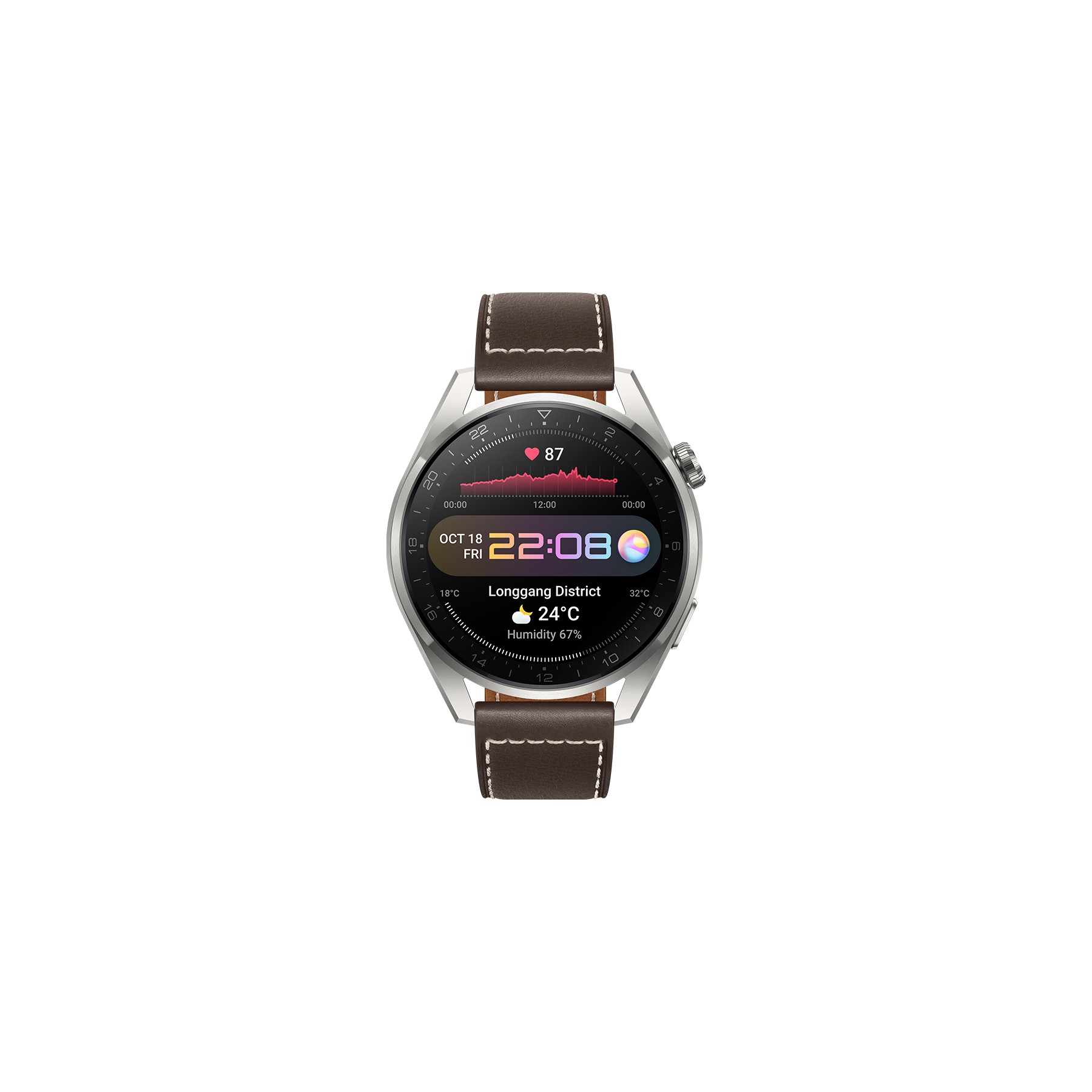 Montre connectée HUAWEI Watch 3 Pro Classic Marron