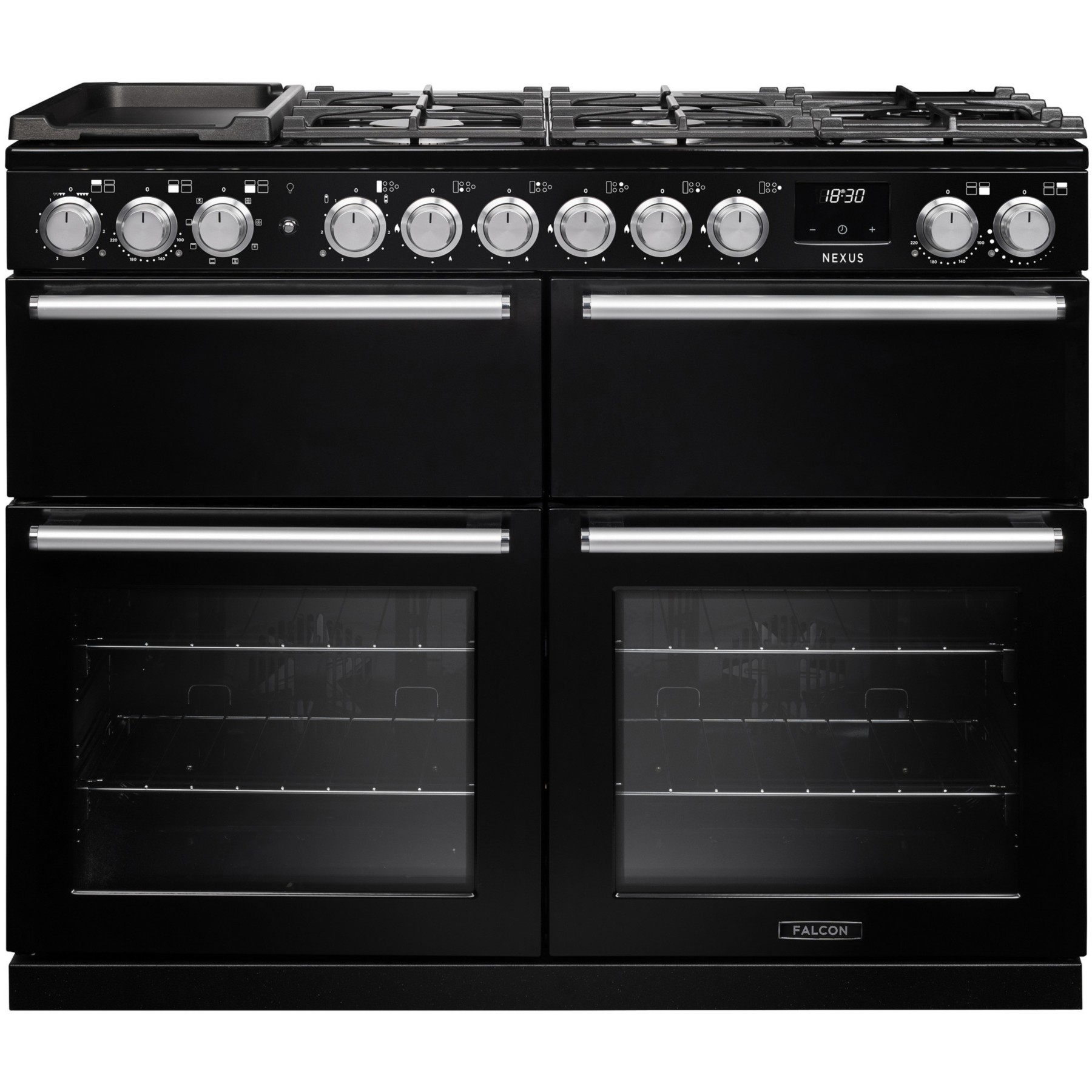 Piano de cuisson mixte FALCON NEXUS NGC BC TAB MIX 110 CM  NOIR CHROME
