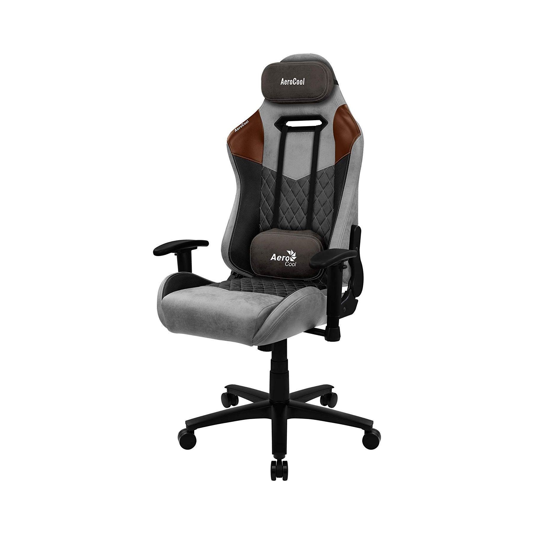 Chaise gaming AEROCOOL Fauteuil Aerocool Duke (Gris/Marron)