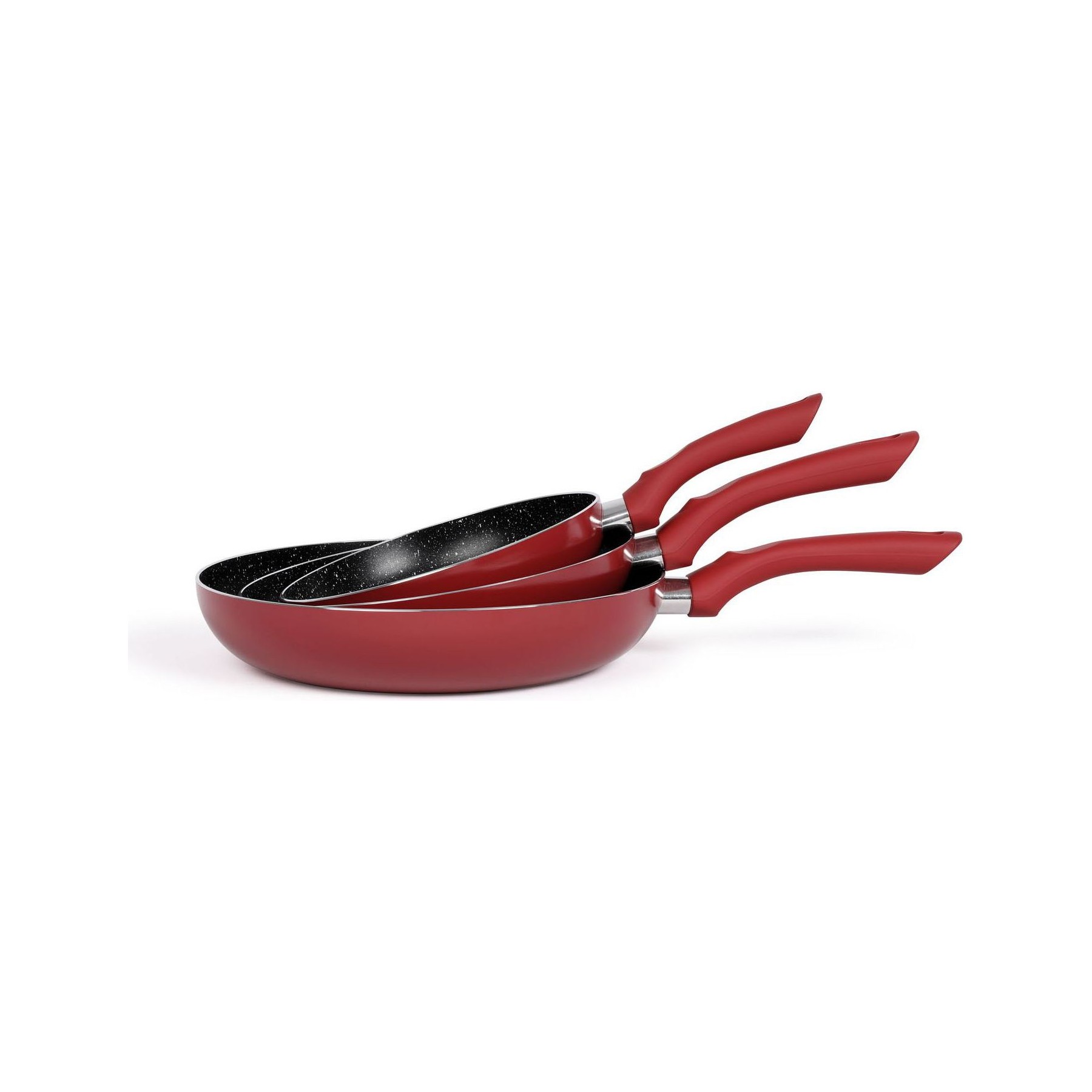 Poêle LIVOO LIVOO MEN124RC set de 3 poëles aspect pi