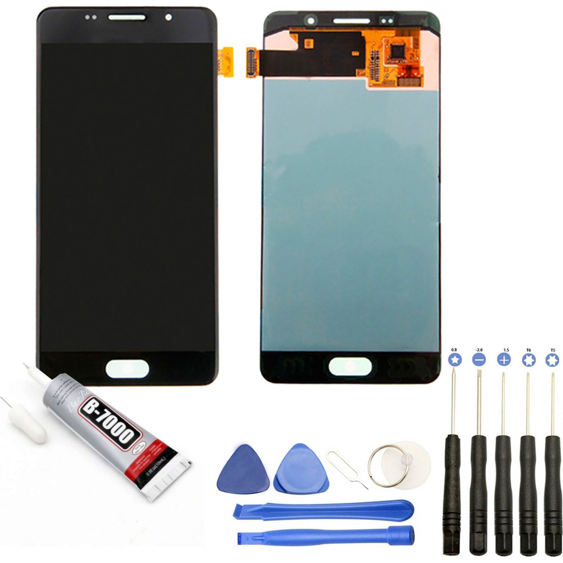 Ecran téléphone VISIODIRECT Vitre+Ecran LCD pour Samsung Galaxy M21