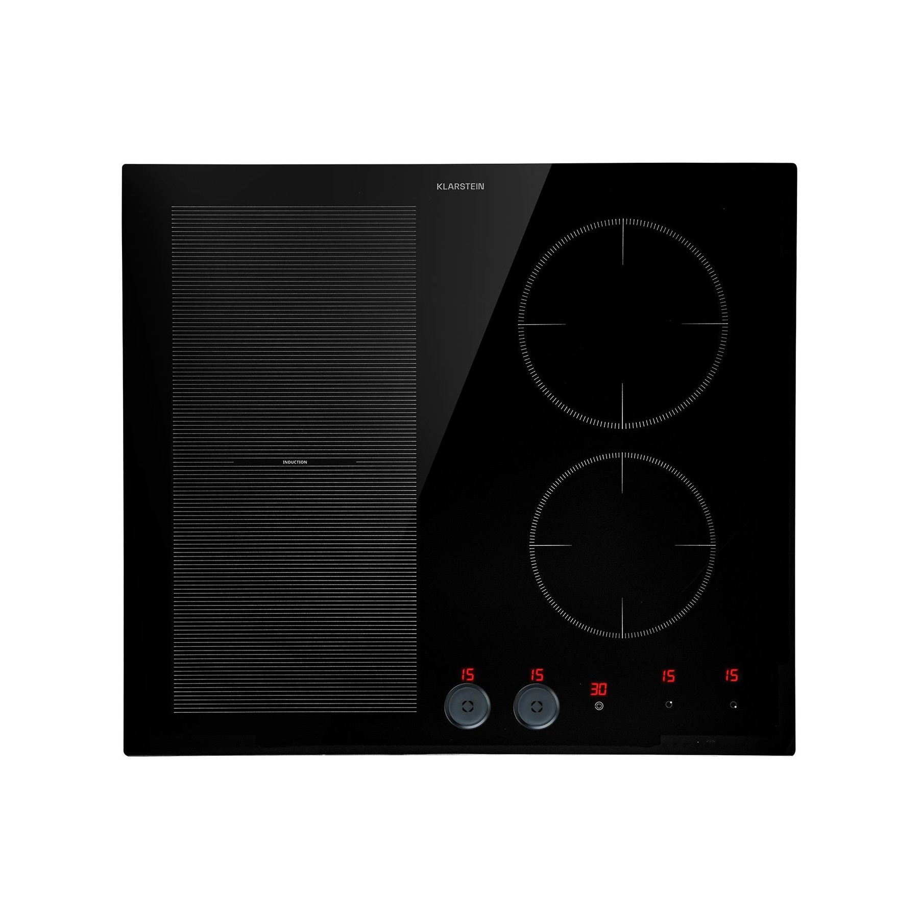 Plaque induction KLARSTEIN Magnichef 4 zones flexible 7000W noire