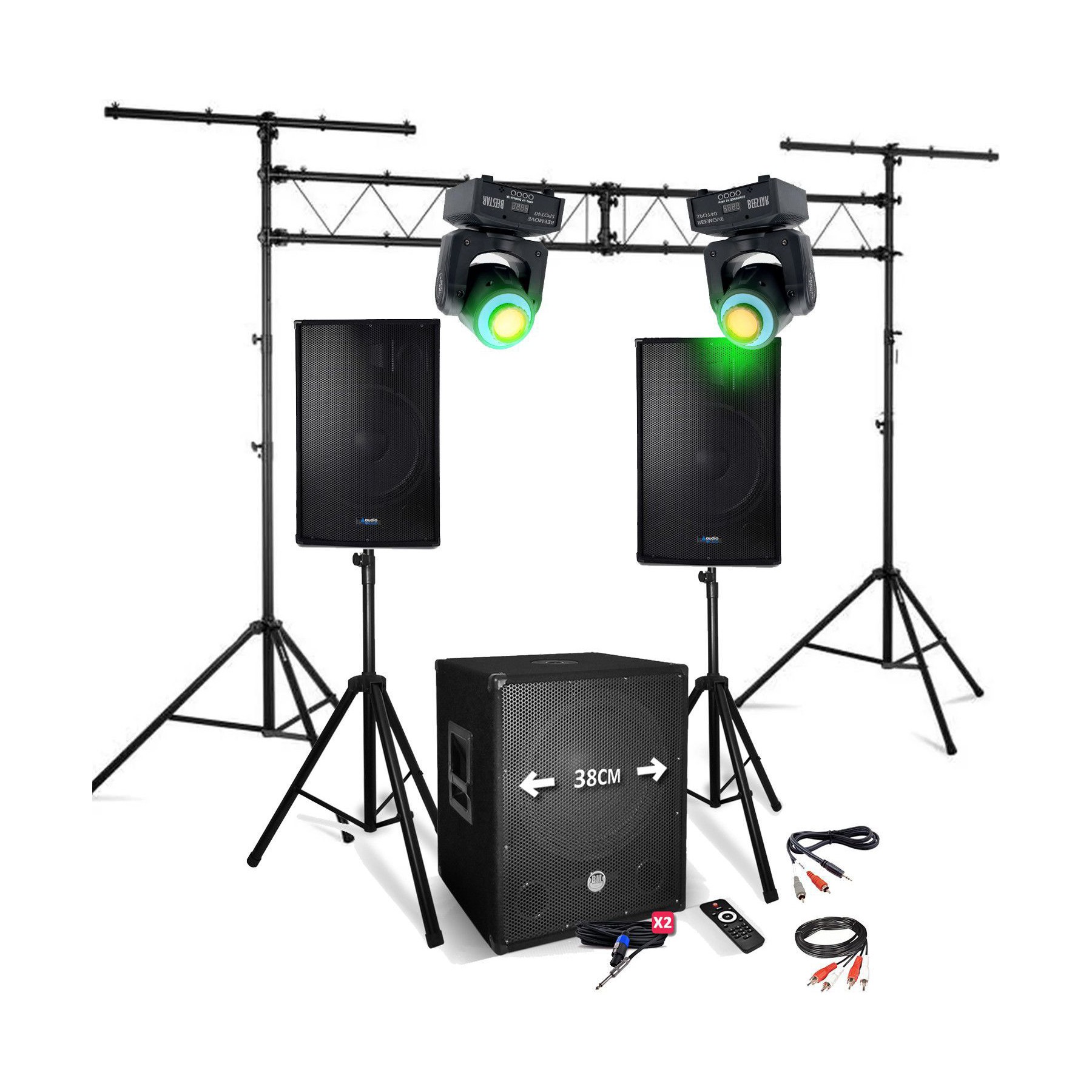 Pack sono AUDIOCLUB PACK SONO DJ 1512 2200W Enceintes + Subw