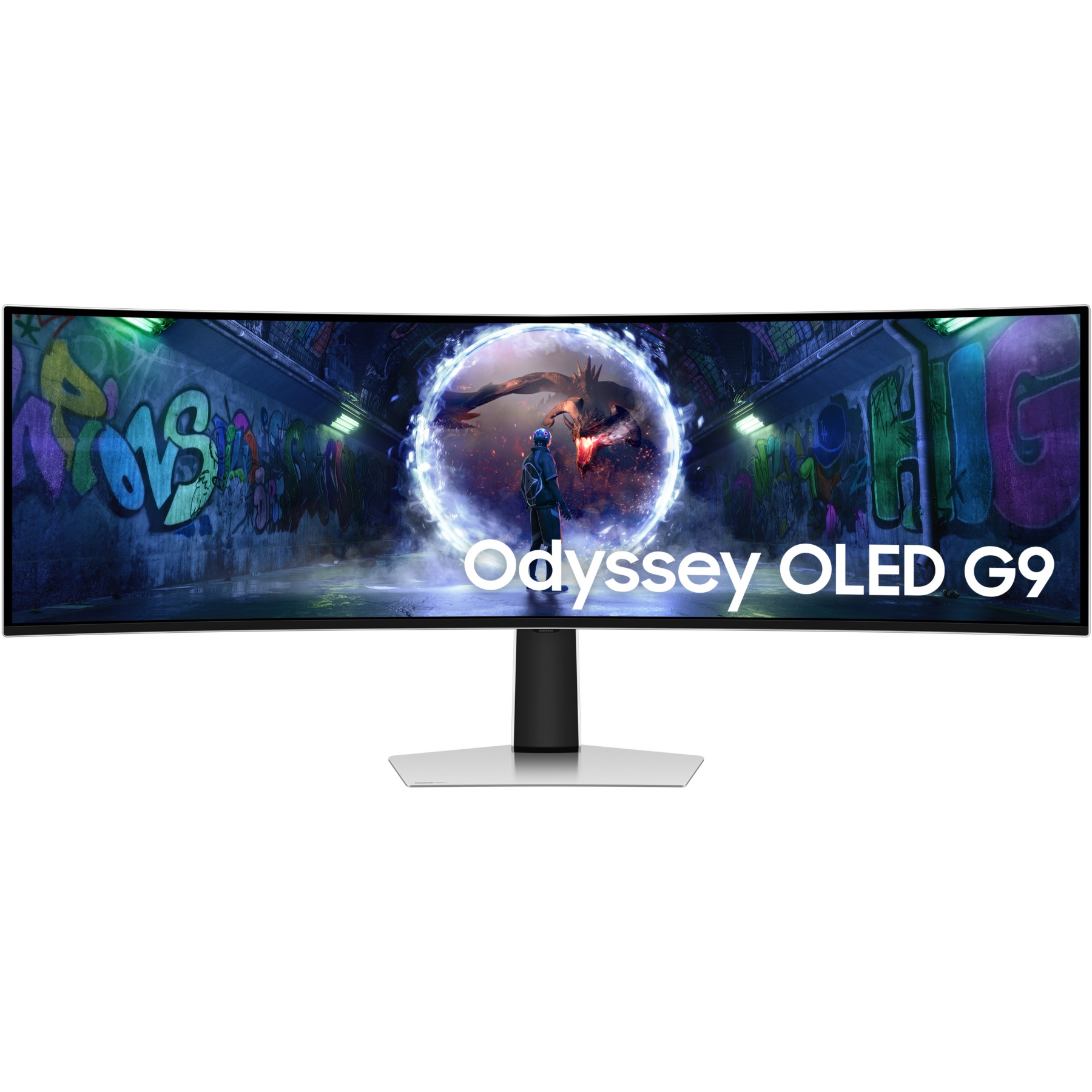 Ecran PC Gamer SAMSUNG ODYSSEY G9 G93SD 49" Incurvé 1800R DQHD 240Hz OLED HDR True Black 400 HDMI 2.1 AMD FreeSync