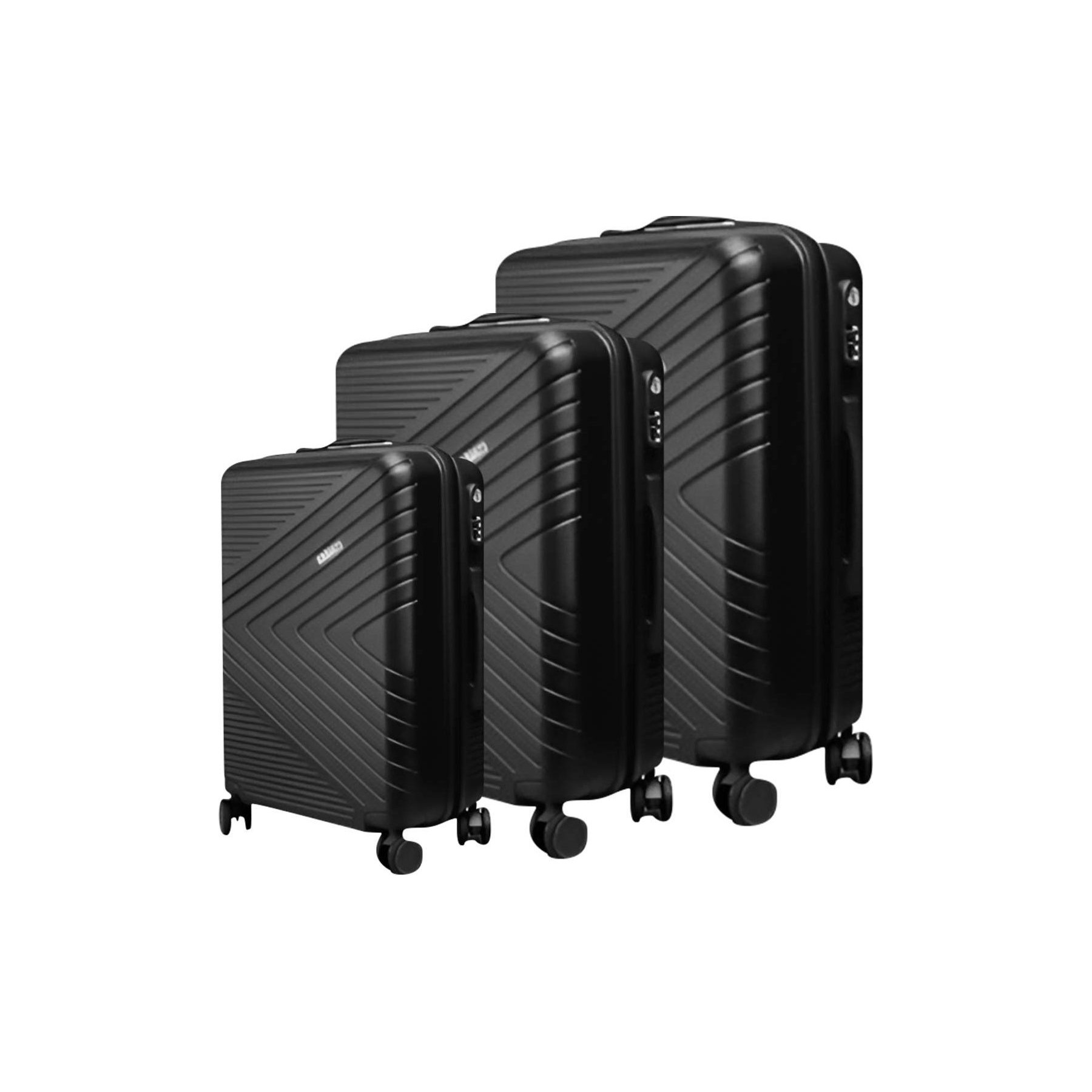 Valise AVIZAR Texturées Chevron Strié avec Serrure TSA