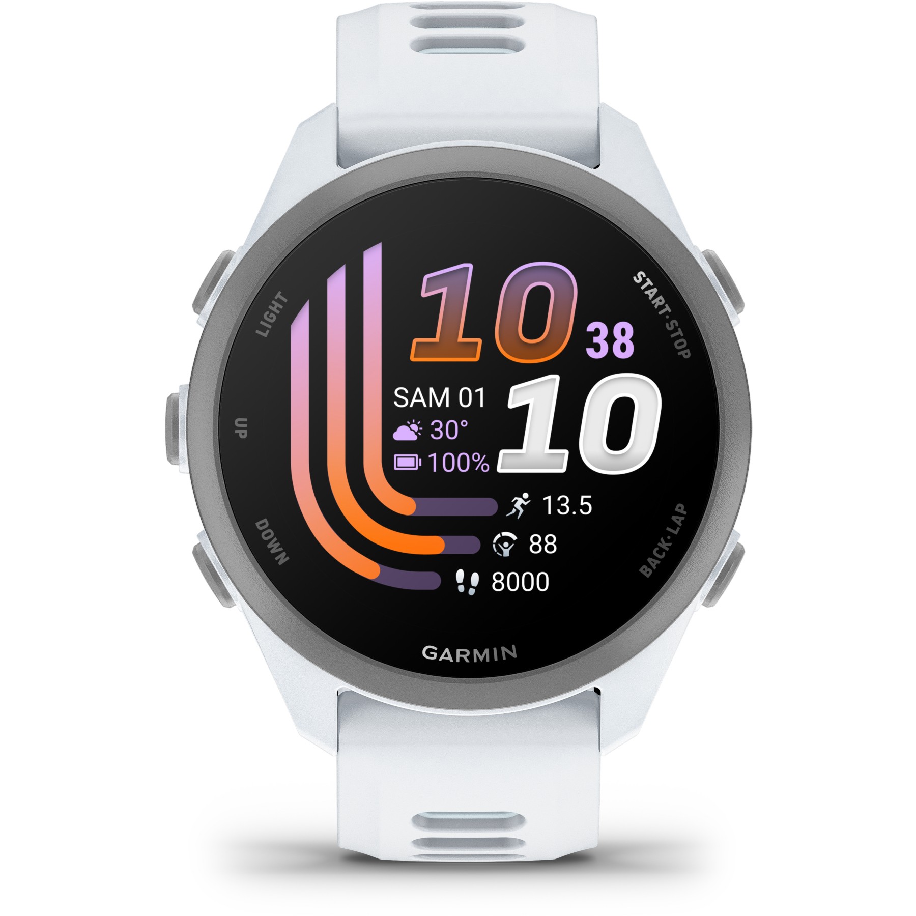 Montre connectée GARMIN Forerunner 170 blanc et bleu