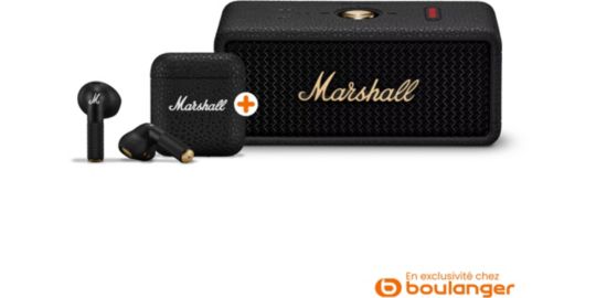 Enceinte portable MARSHALL Emberton III + Minor IV Noir