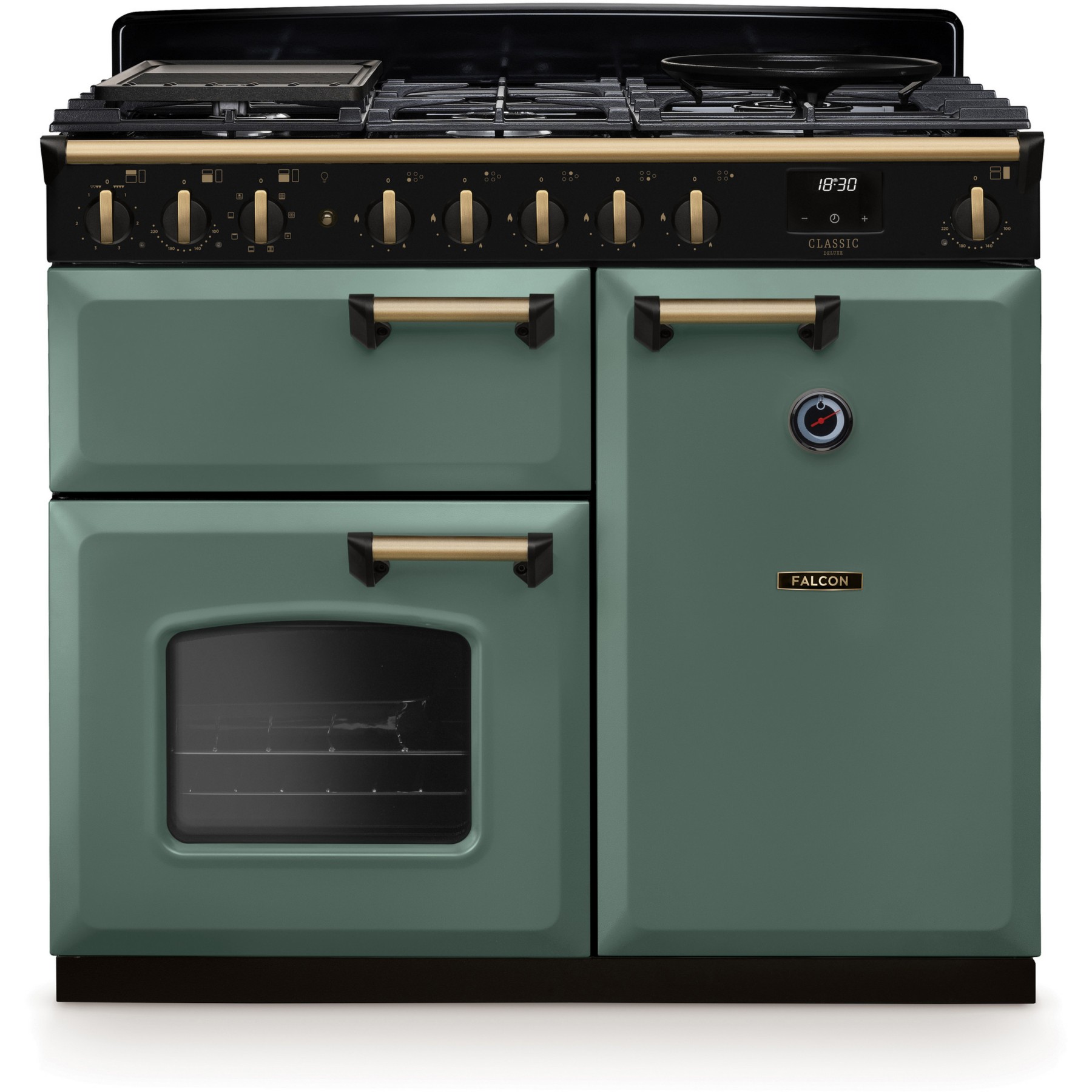 Piano de cuisson gaz FALCON NGC TAB GAZ 100 CM VERT MINERAL LAITON A