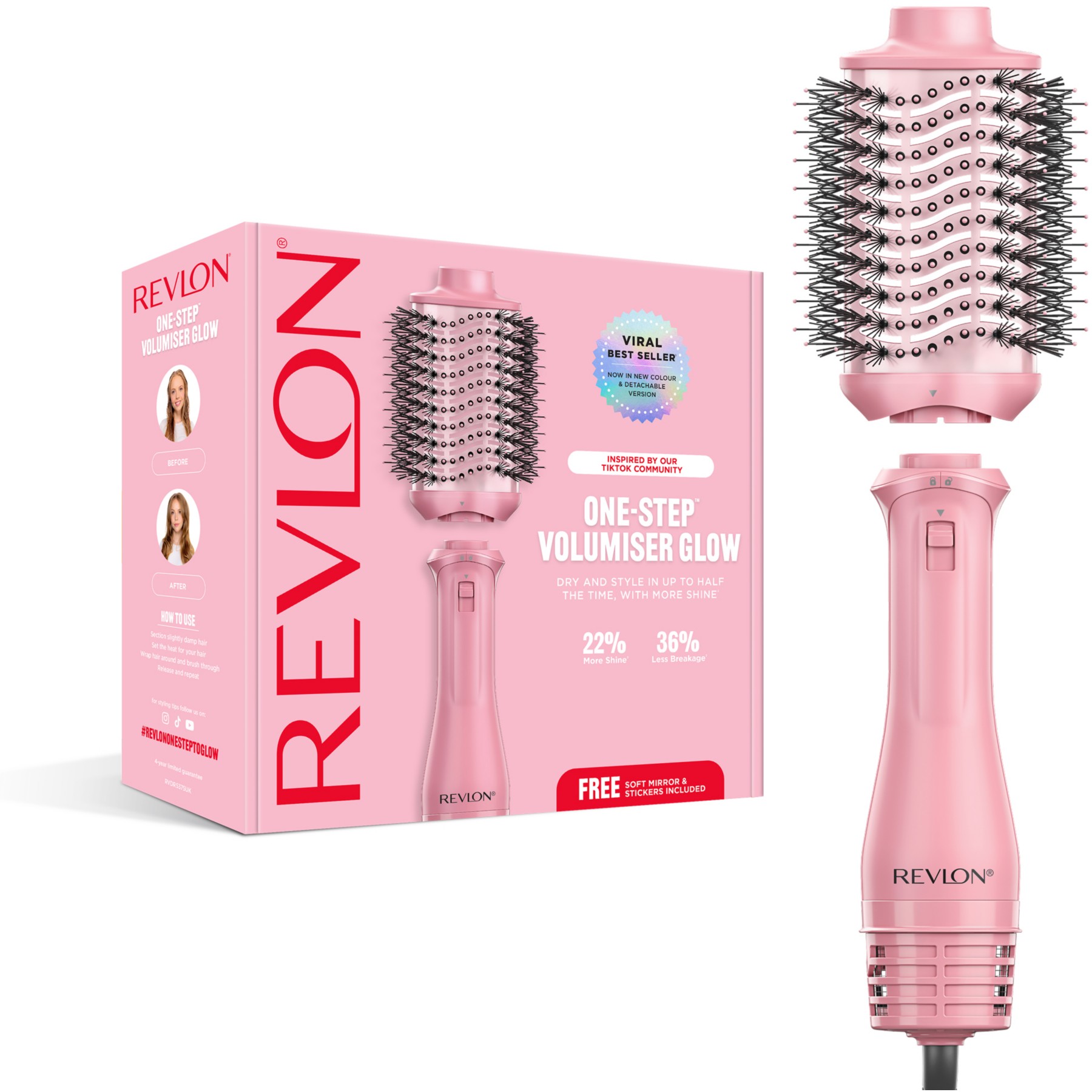 Brosse soufflante REVLON One-Step Volumiser Glow RVDR5375E