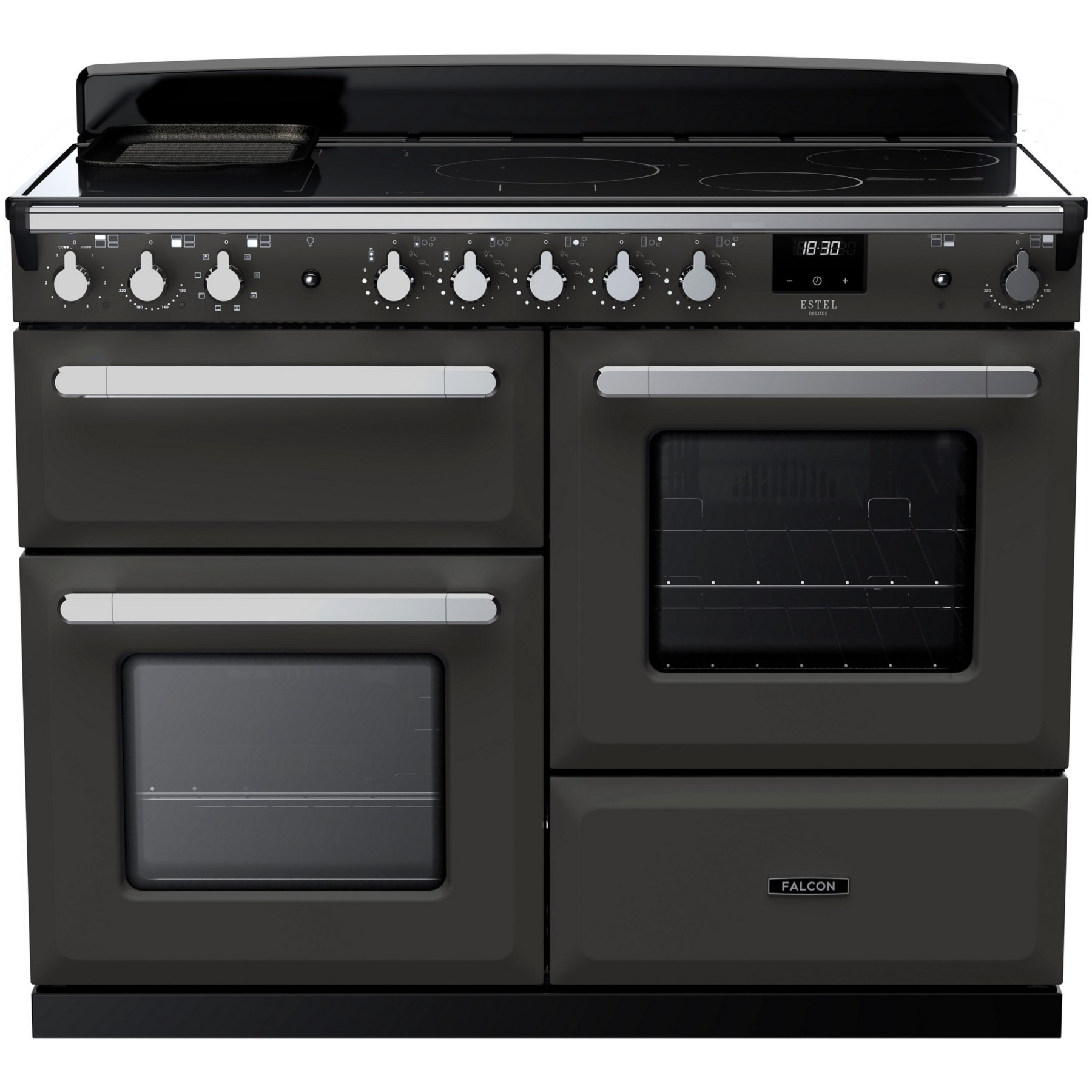 Piano de cuisson induction FALCON ESTEL DELUXE OCTAB IND 110 CM ARDOISE CH
