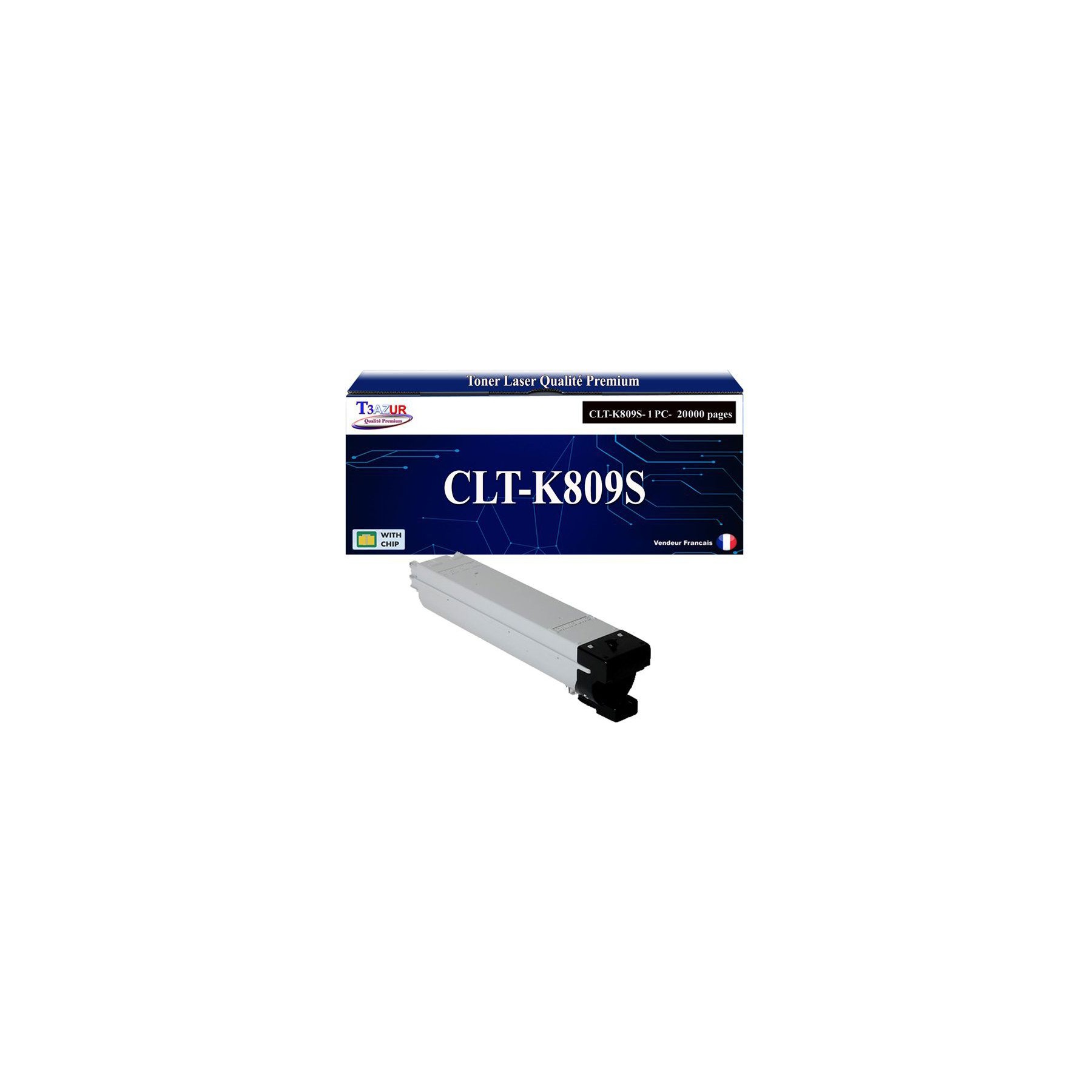 Toner T3AZUR pour Samsung CLX9301NA, CLX9251NA Noir