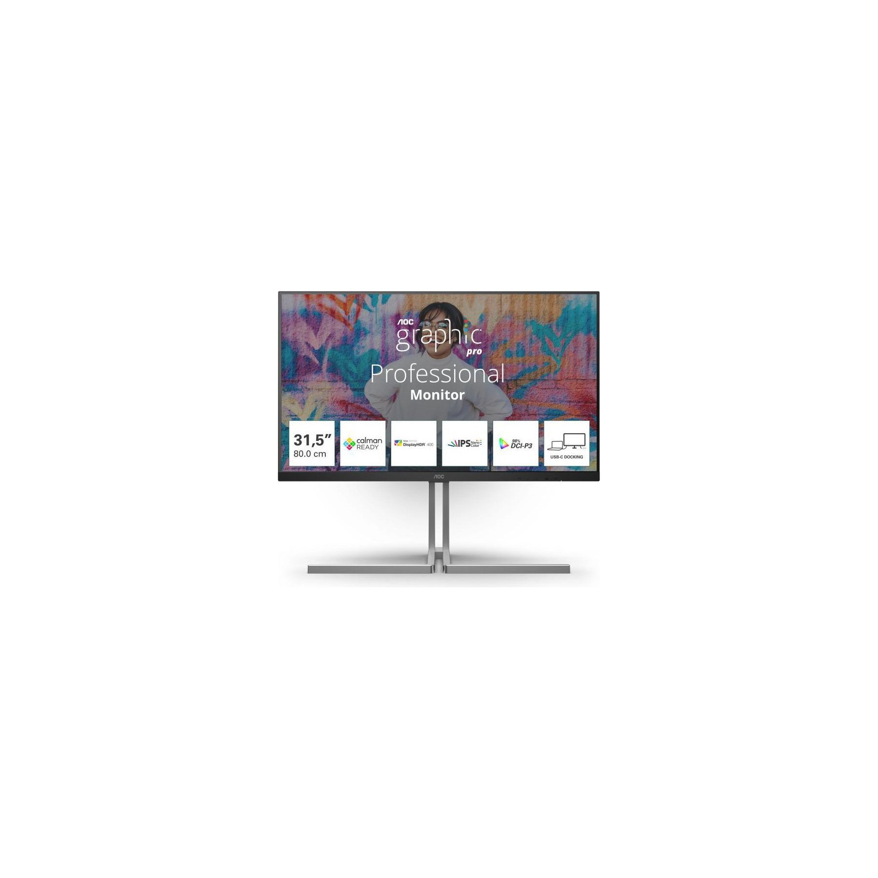AOC U32U3CV écran plat de PC 80 cm (31.5")