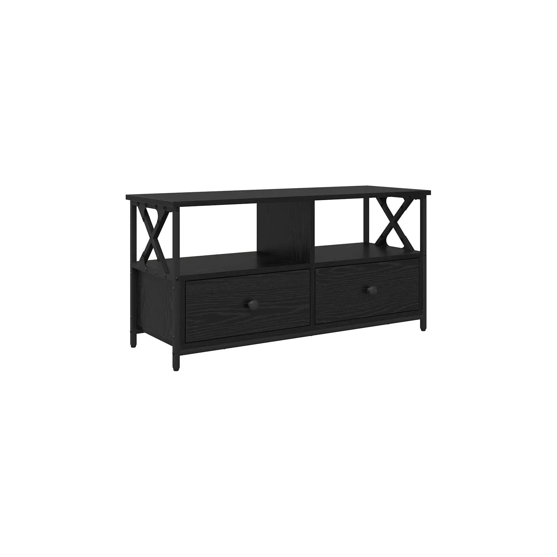 Meuble TV HELLOSHOP26 Meuble TV rectangulaire pratique rangeme