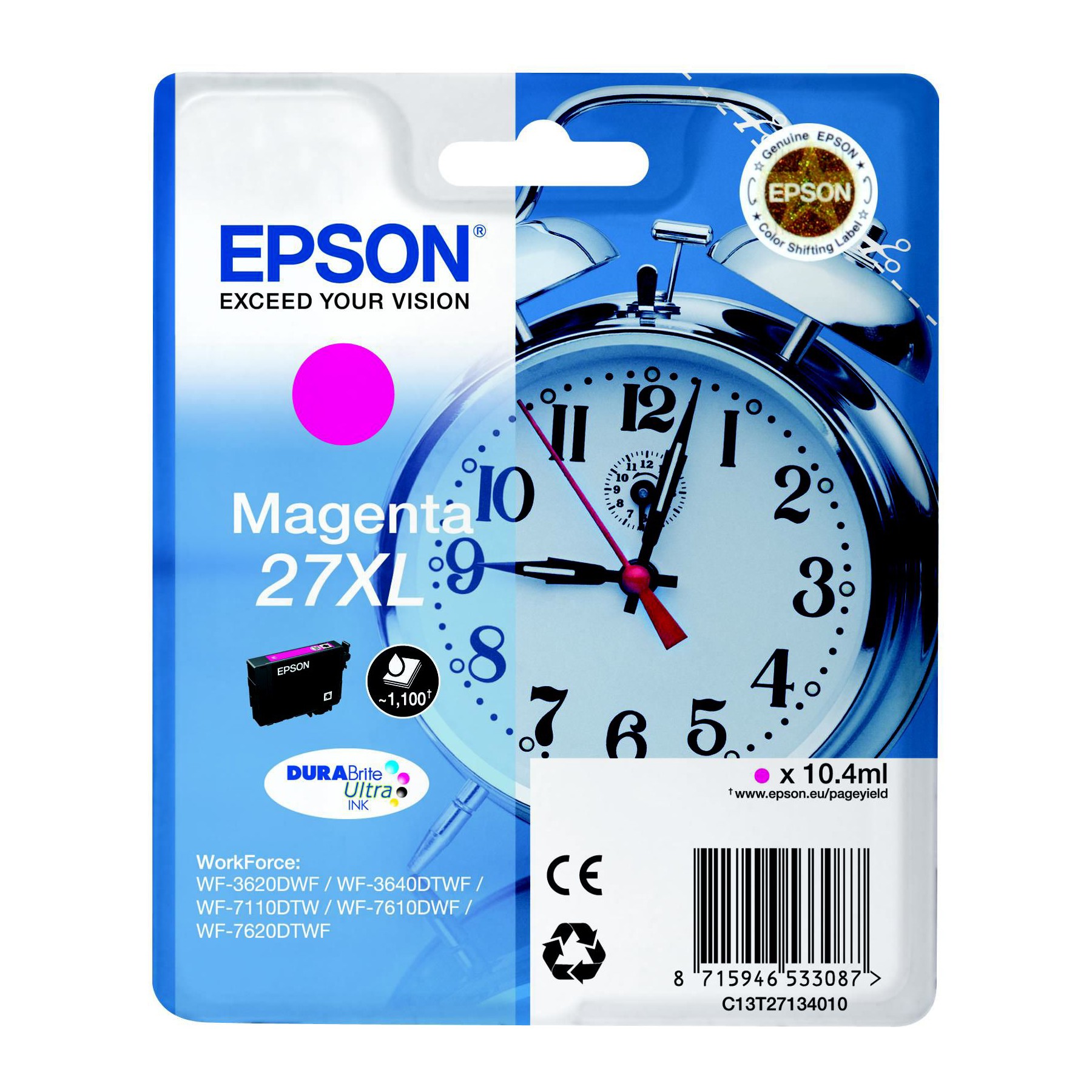 Cartouche d'encre EPSON T2713 Série Réveil : magenta XL