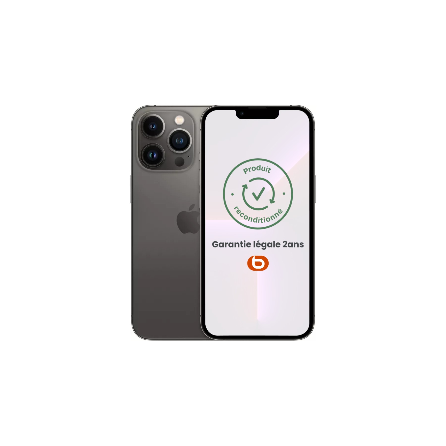 Smartphone APPLE iPhone 13 Pro Max Argent 128Go Excellent État avec Batterie Neuve - Reconditionné