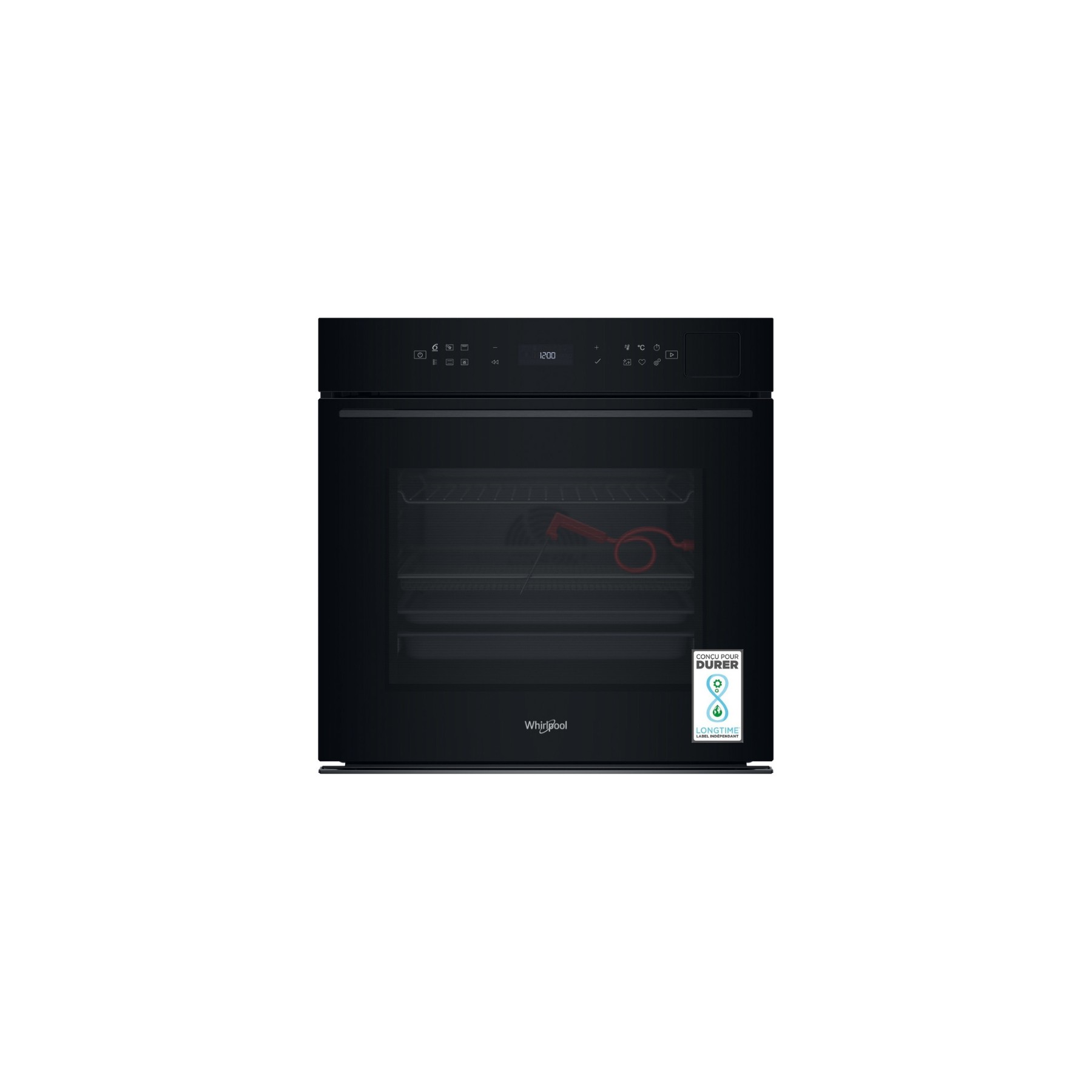 Four encastrable fonction vapeur WHIRLPOOL WOI7A8FPT1SBAF - Pyrolyse - Chaleur tournante - Combiné vapeur - Porte froide