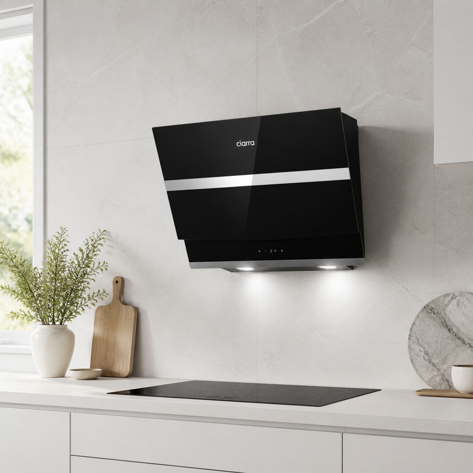 Hotte décorative murale CIARRA CA6736NB
