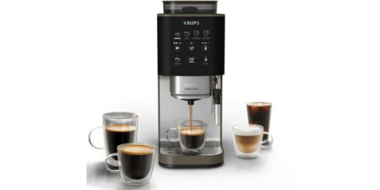 Expresso Broyeur KRUPS Coffee Crush Experience, Machine à café à grains ultra compacte SA403BE0