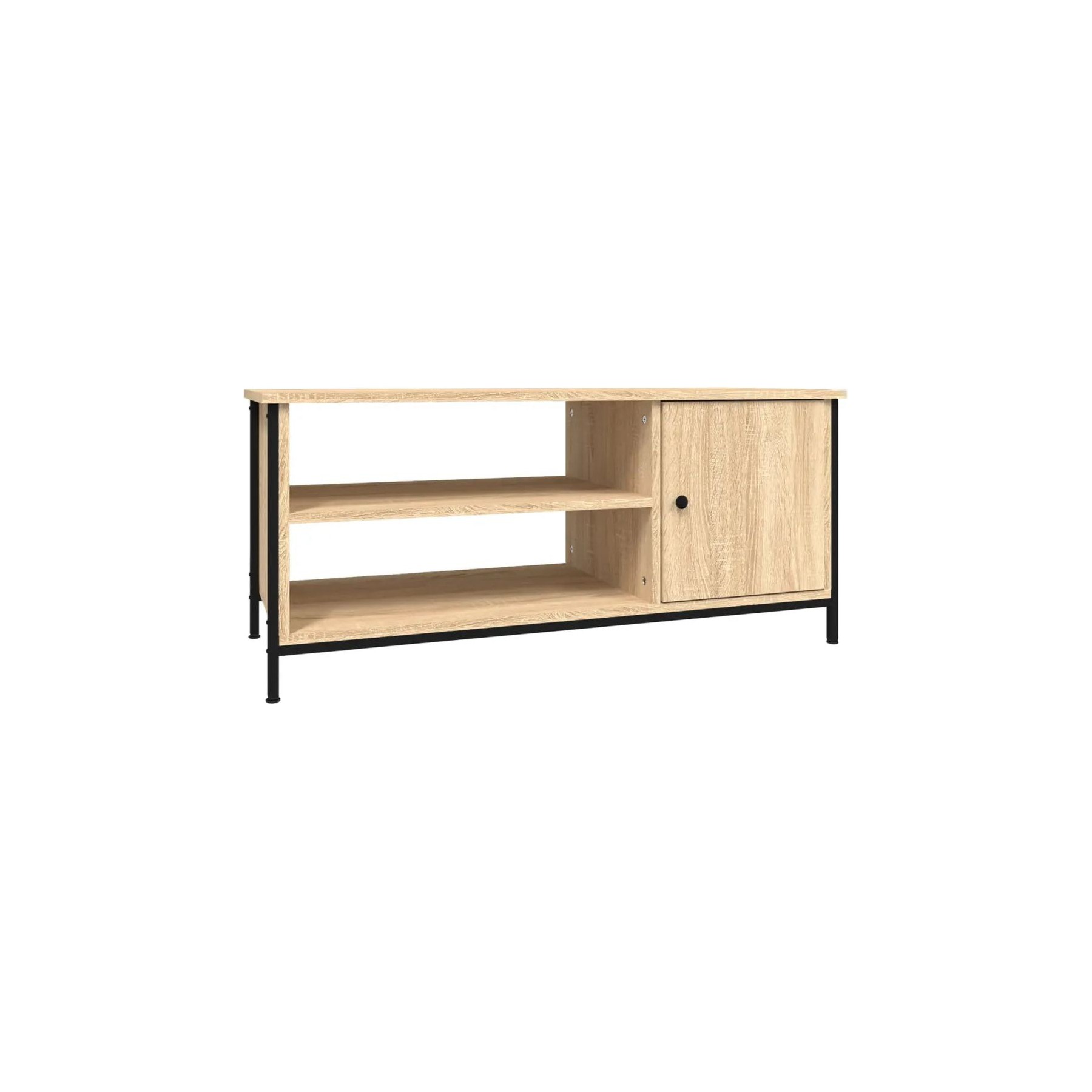 Meuble TV HELLOSHOP26 Meuble TV moderne avec rangement pratiqu